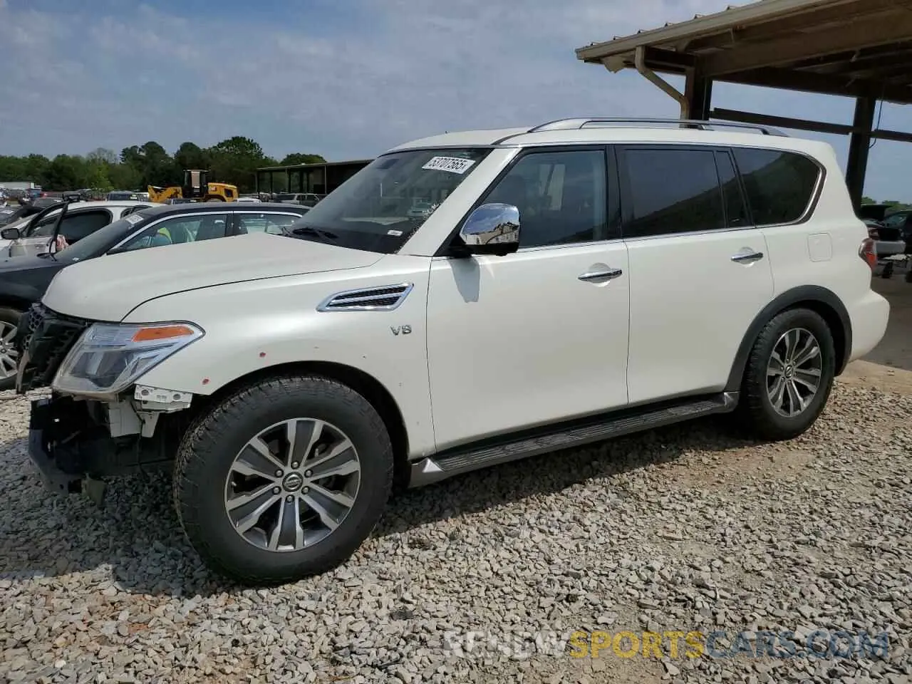 1 Photograph of a damaged car JN8AY2ND2KX008457 NISSAN ARMADA 2019