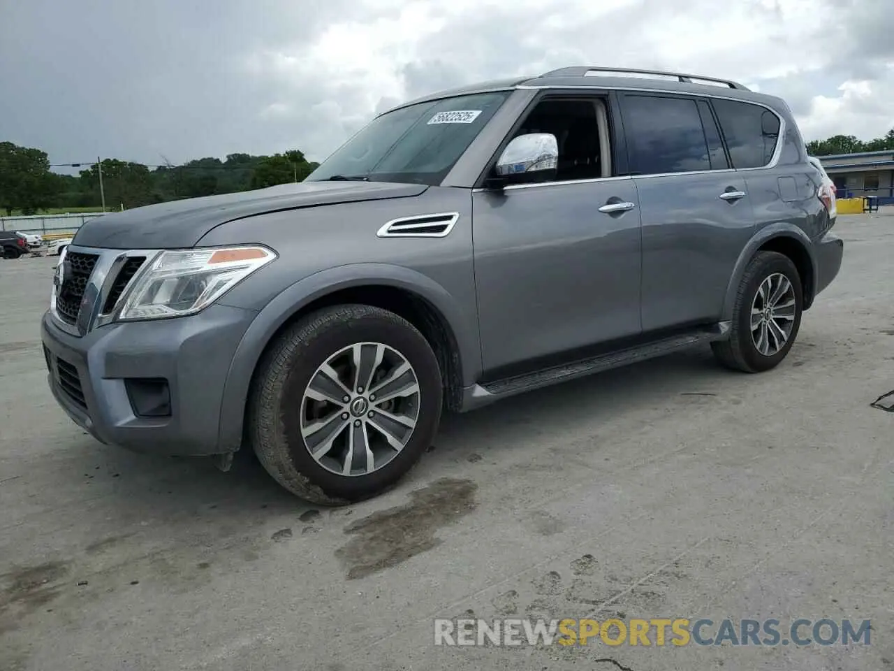 1 Photograph of a damaged car JN8AY2ND5KX009117 NISSAN ARMADA 2019