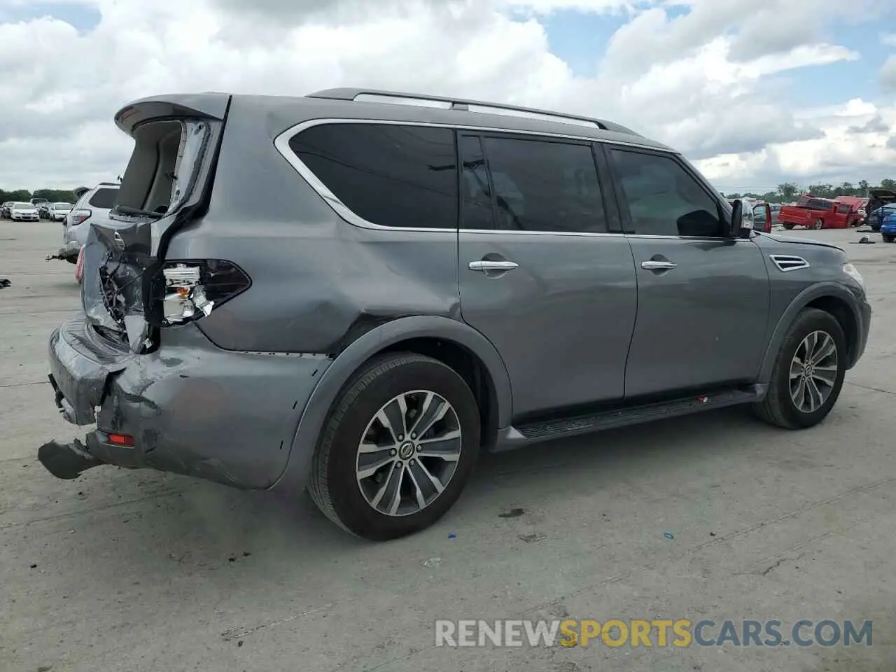 3 Photograph of a damaged car JN8AY2ND5KX009117 NISSAN ARMADA 2019