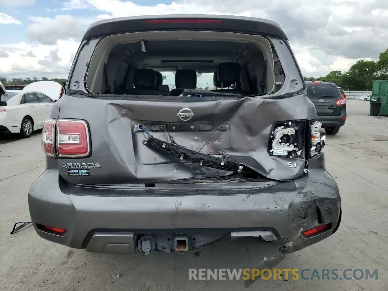 6 Photograph of a damaged car JN8AY2ND5KX009117 NISSAN ARMADA 2019