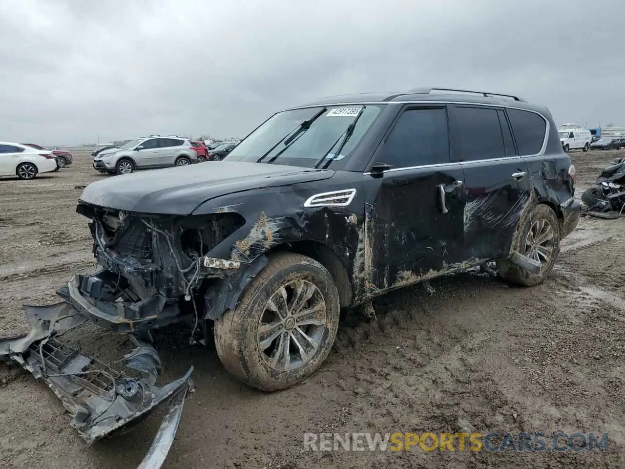 1 Photograph of a damaged car JN8AY2ND7KX008633 NISSAN ARMADA 2019