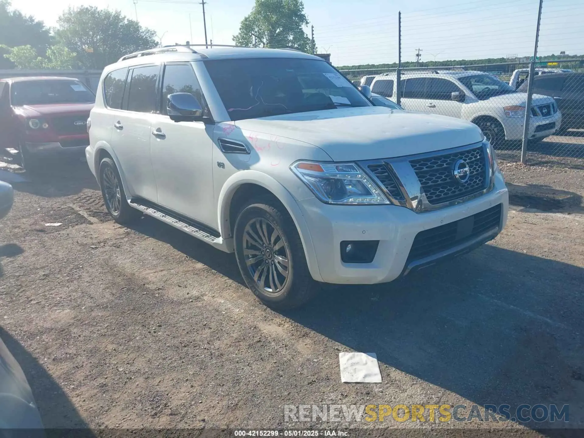 1 Photograph of a damaged car JN8AY2NE2K9755084 NISSAN ARMADA 2019