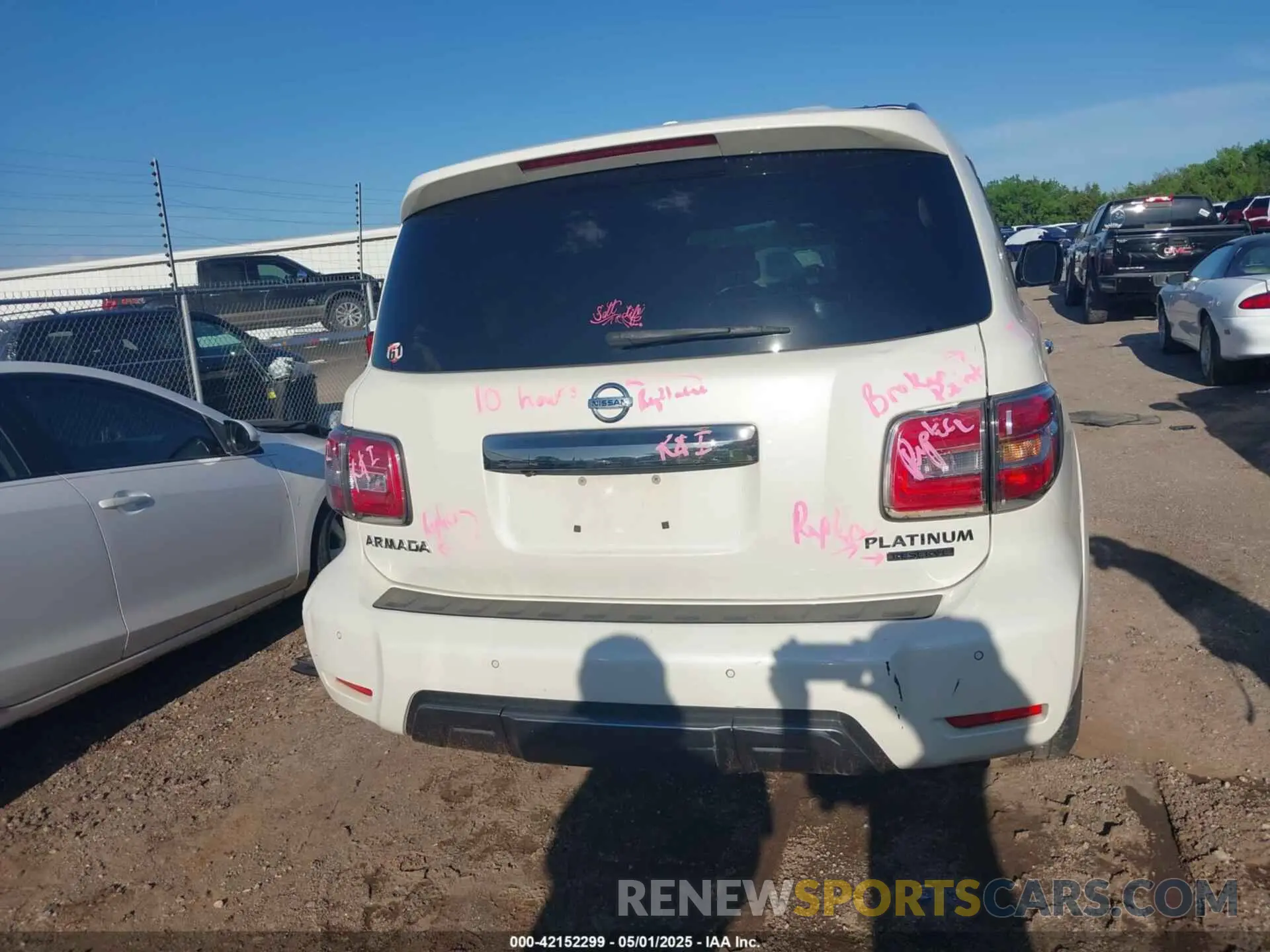 16 Photograph of a damaged car JN8AY2NE2K9755084 NISSAN ARMADA 2019