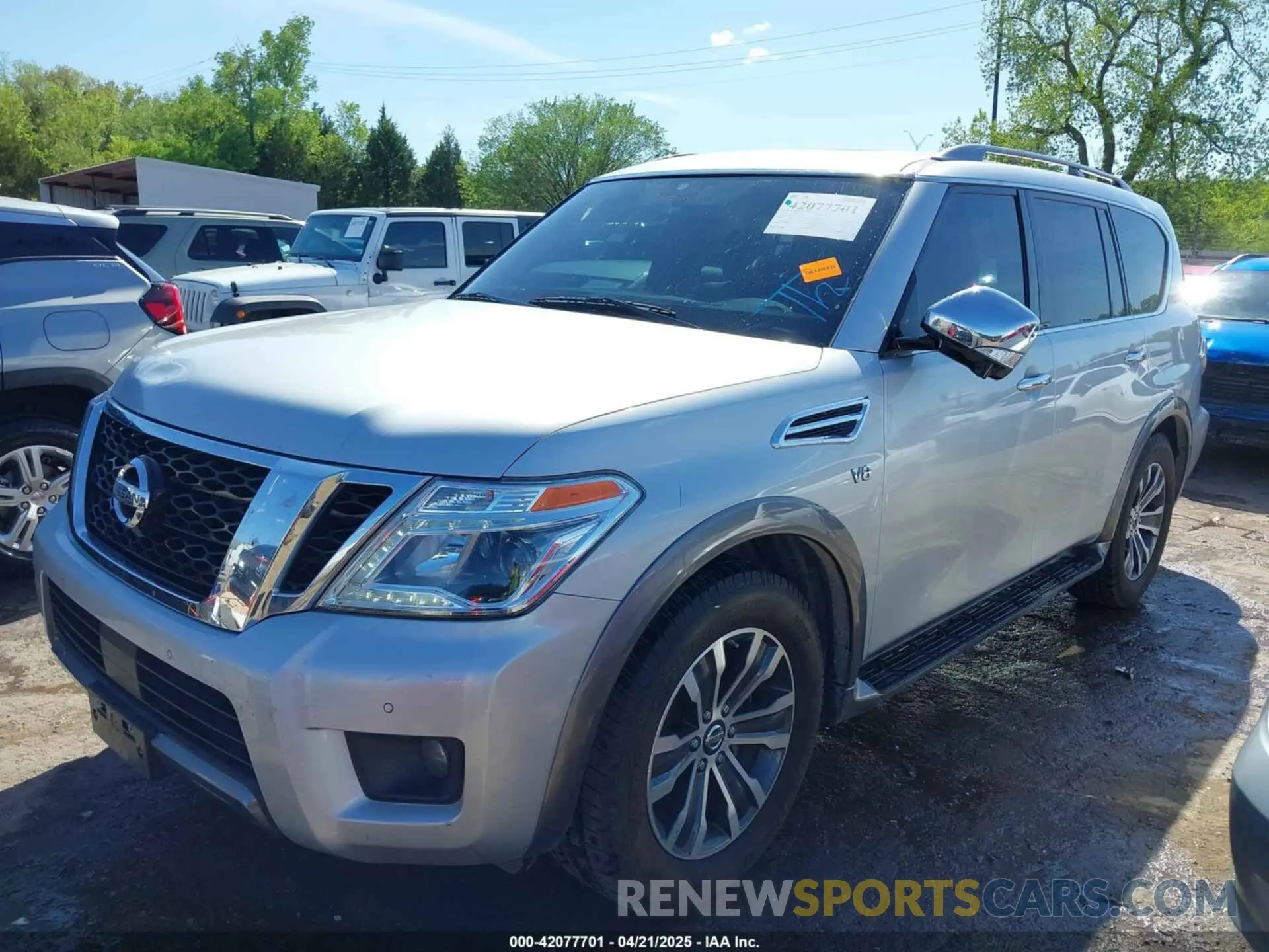 2 Photograph of a damaged car JN8AY2NC4L9618955 NISSAN ARMADA 2020