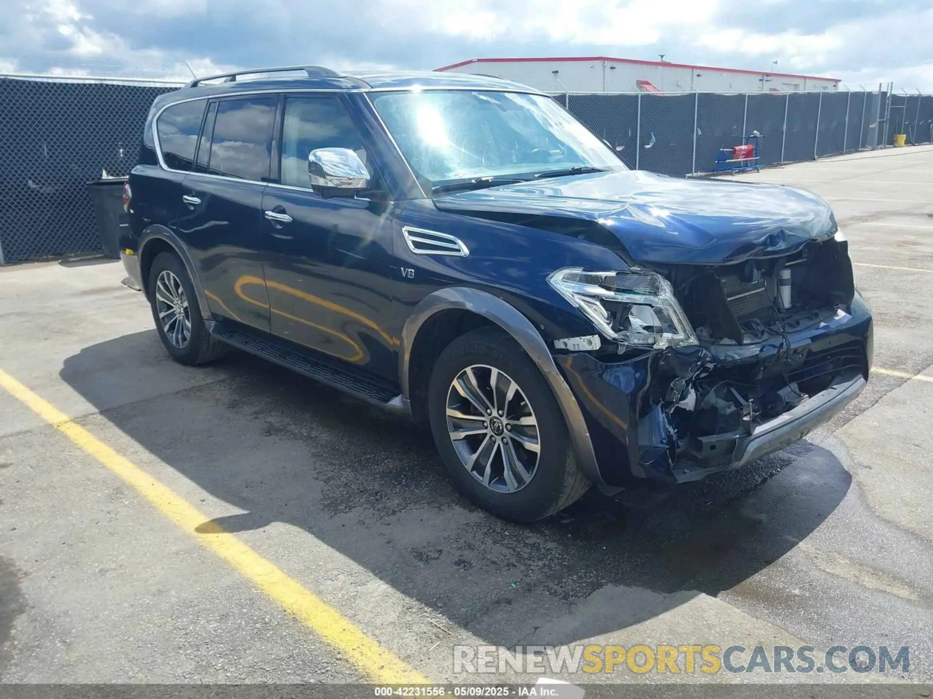 1 Photograph of a damaged car JN8AY2NC6L9615068 NISSAN ARMADA 2020