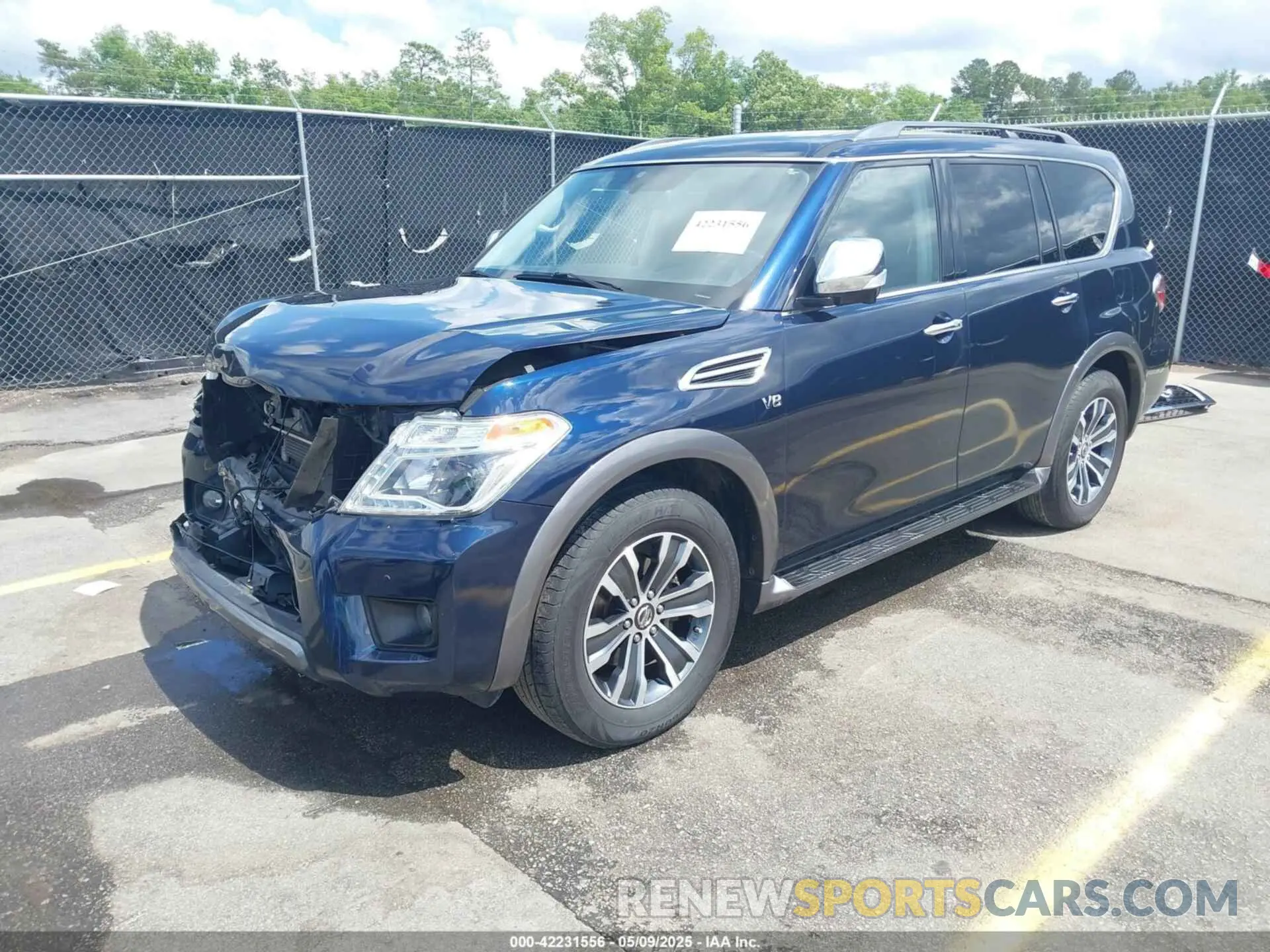 2 Photograph of a damaged car JN8AY2NC6L9615068 NISSAN ARMADA 2020