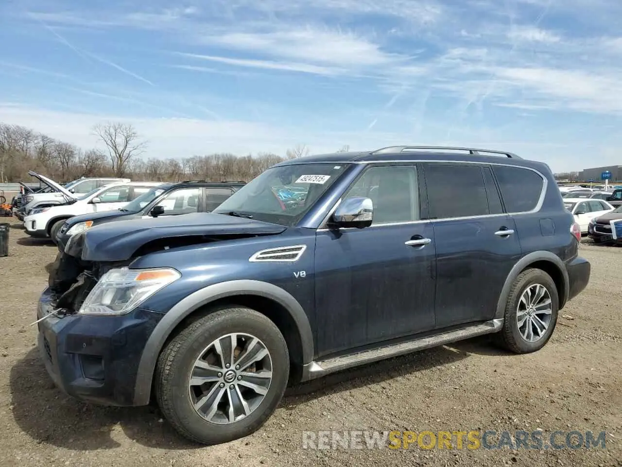 1 Photograph of a damaged car JN8AY2NC7L9615936 NISSAN ARMADA 2020