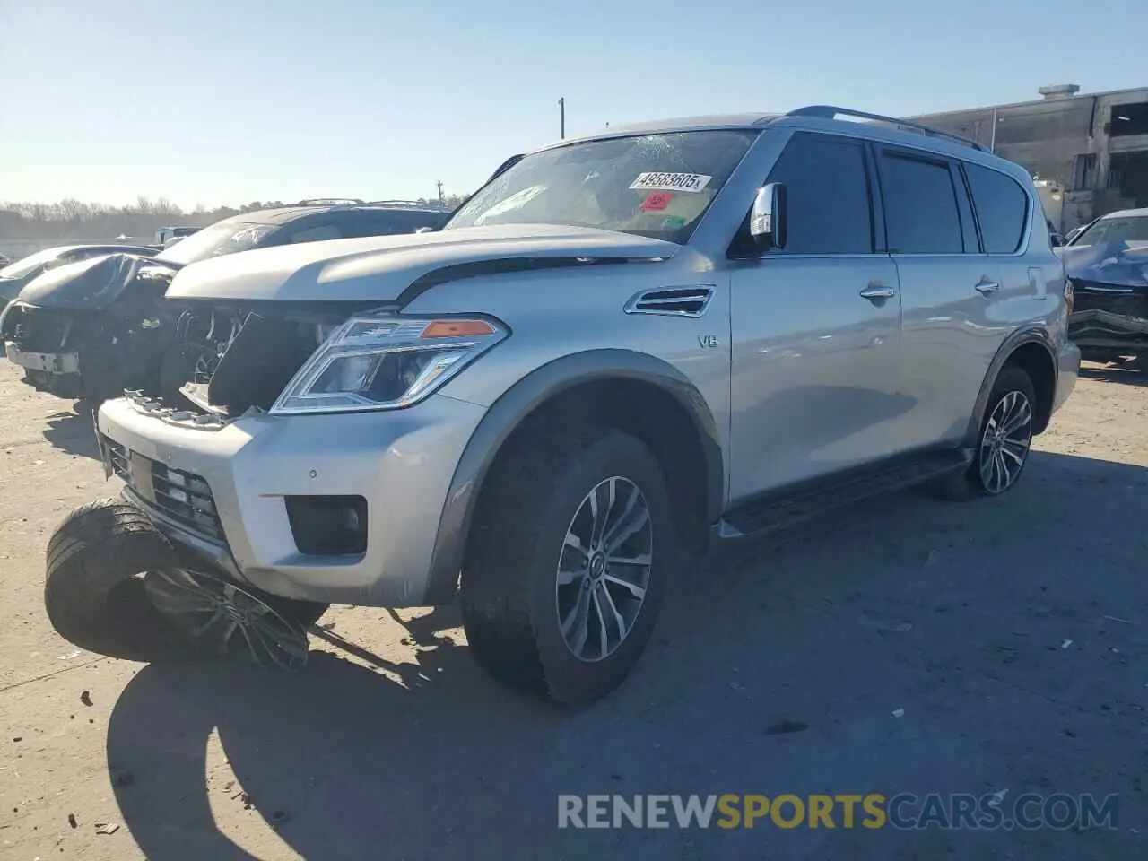 1 Photograph of a damaged car JN8AY2NC8L9615525 NISSAN ARMADA 2020