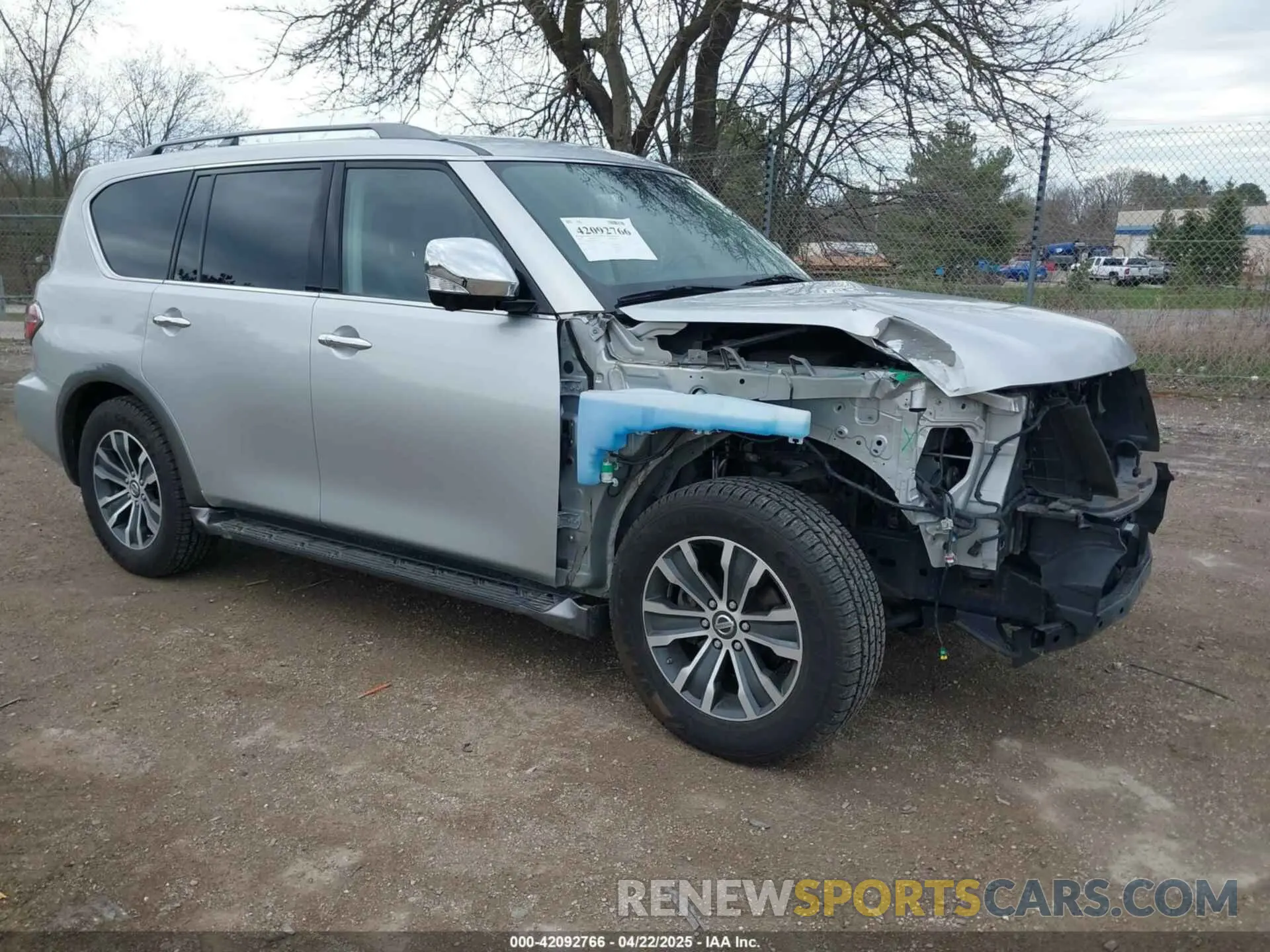 1 Photograph of a damaged car JN8AY2NC9L9616120 NISSAN ARMADA 2020