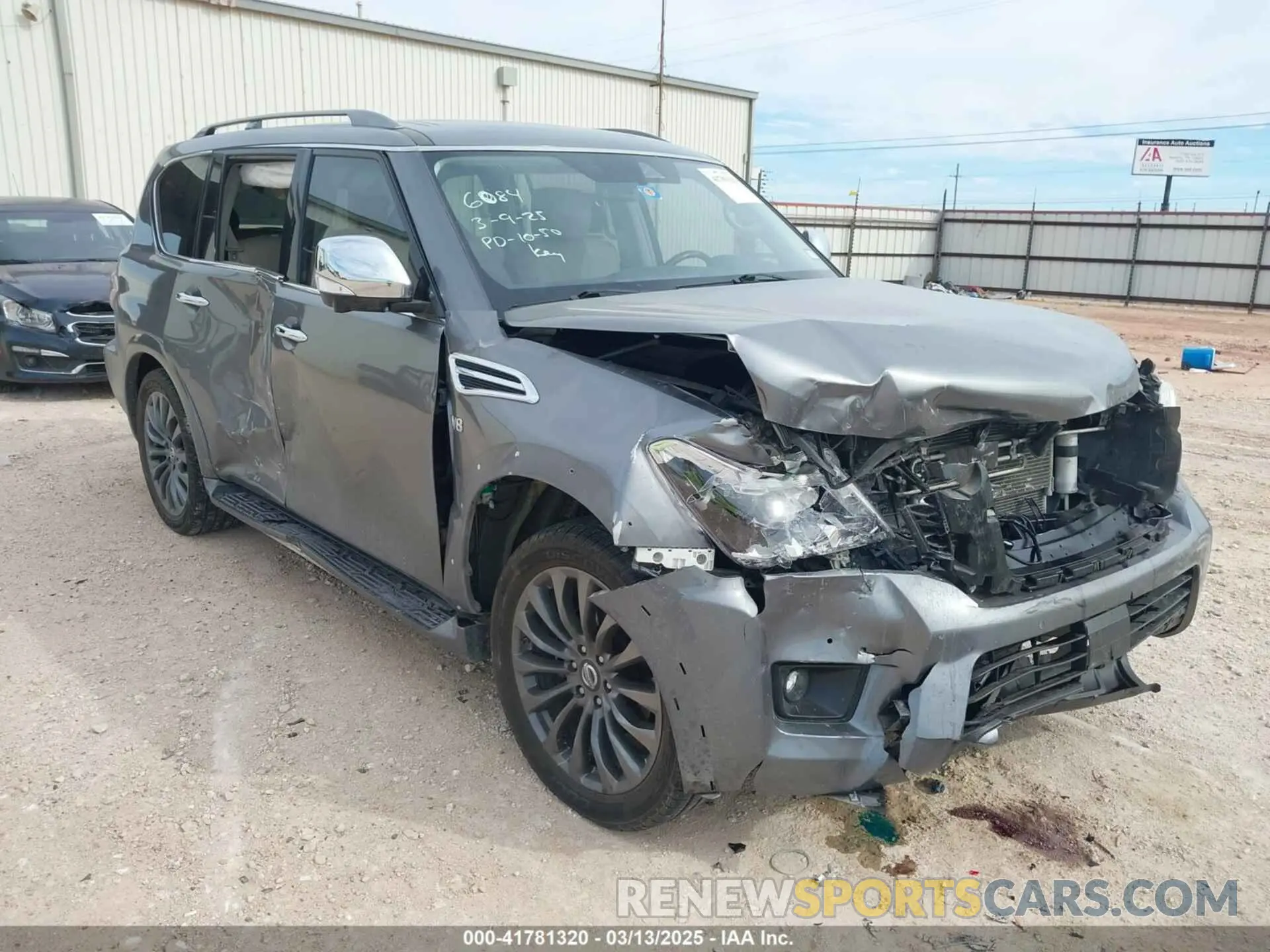 1 Photograph of a damaged car JN8AY2ND0L9106084 NISSAN ARMADA 2020