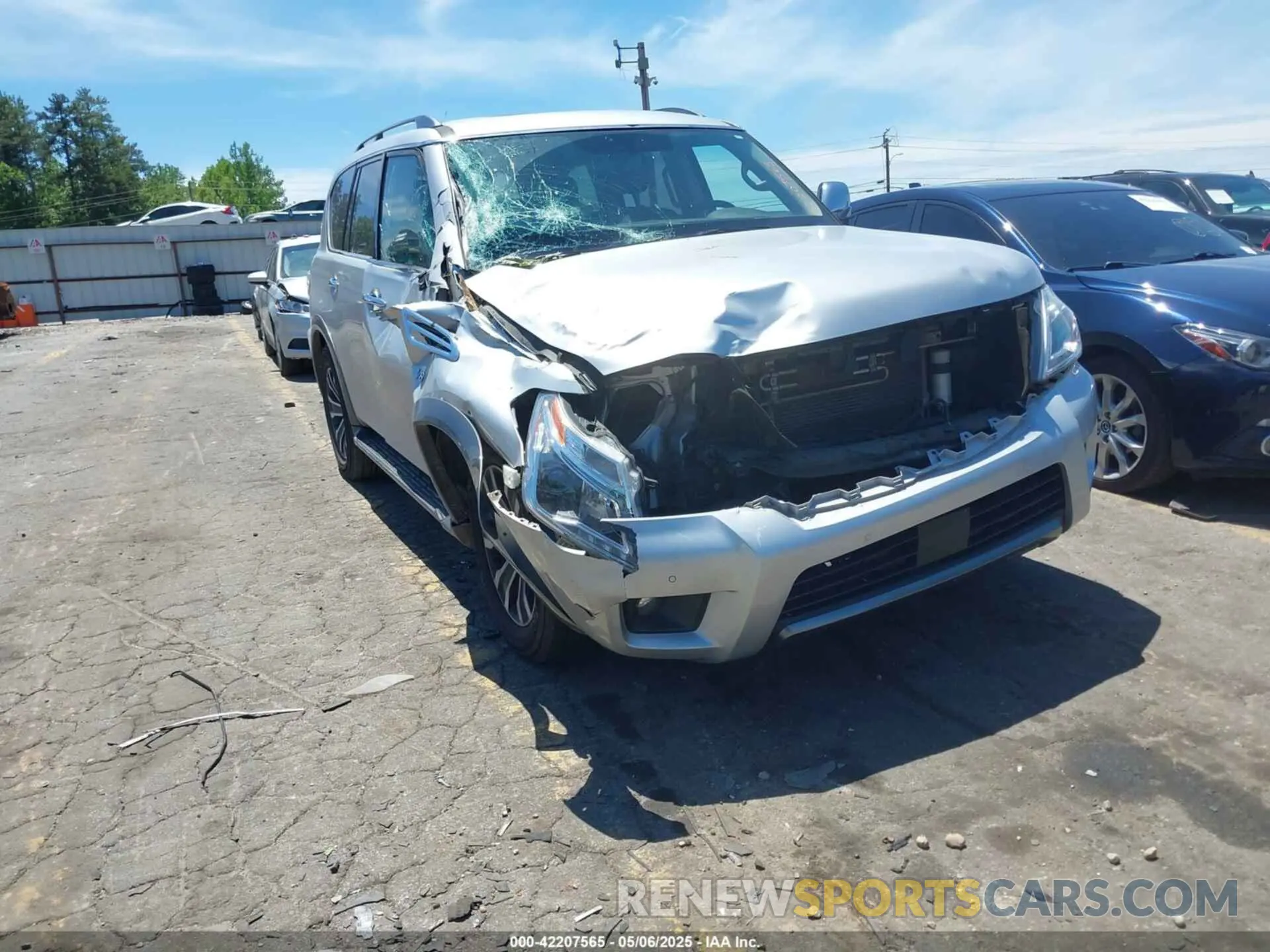 1 Photograph of a damaged car JN8AY2ND1L9108880 NISSAN ARMADA 2020