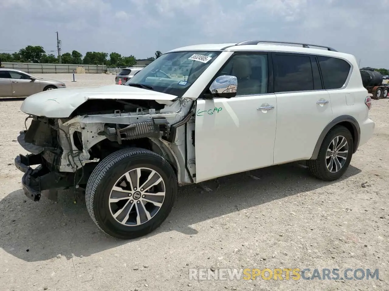 1 Photograph of a damaged car JN8AY2ND2LX017032 NISSAN ARMADA 2020
