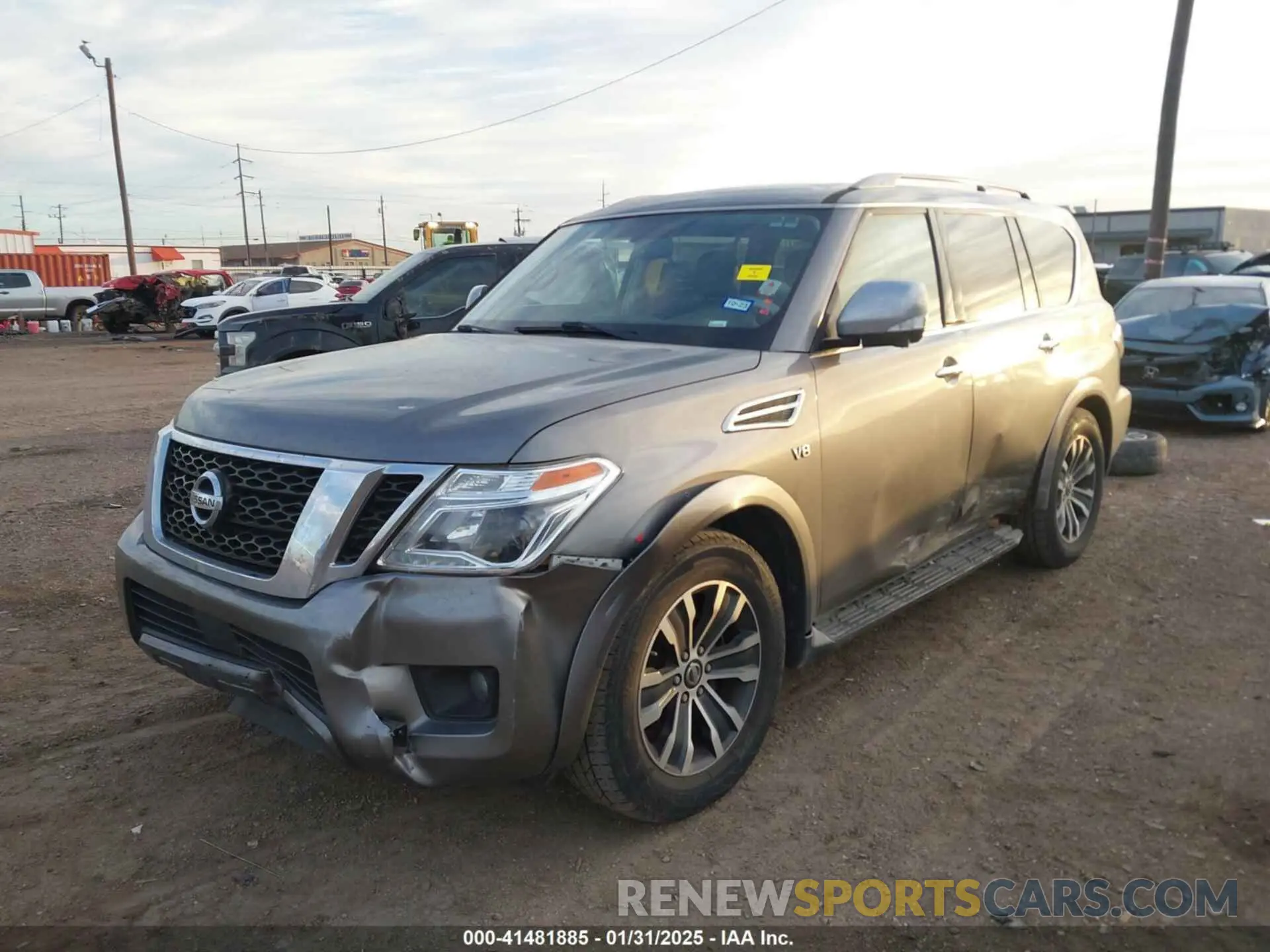 2 Photograph of a damaged car JN8AY2ND7LX015227 NISSAN ARMADA 2020