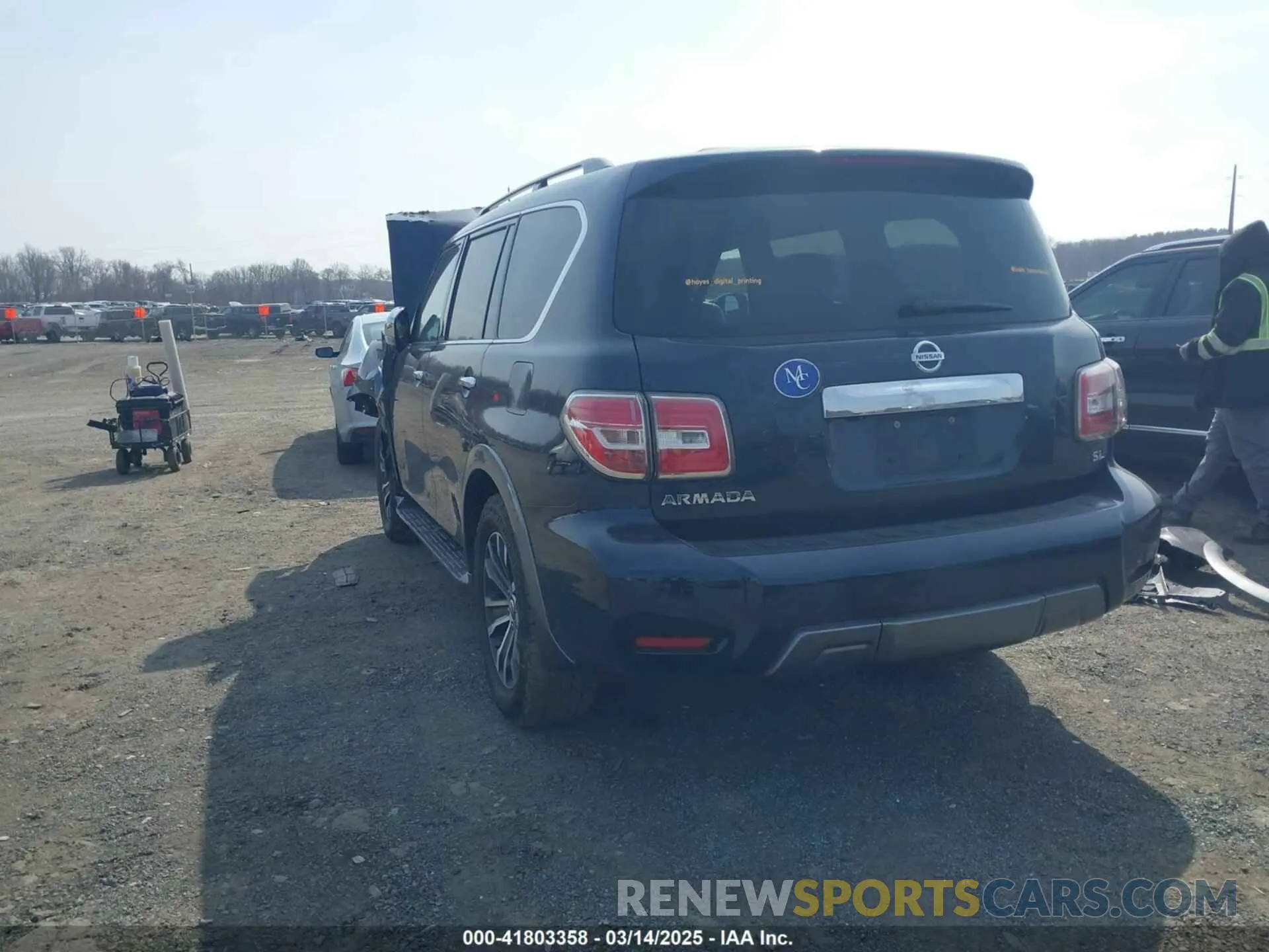3 Photograph of a damaged car JN8AY2NDXLX017988 NISSAN ARMADA 2020