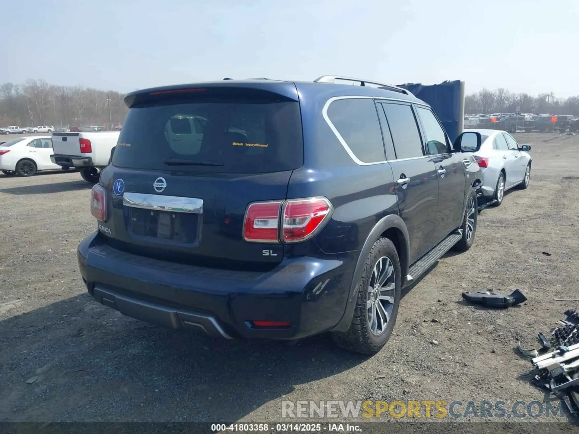 4 Photograph of a damaged car JN8AY2NDXLX017988 NISSAN ARMADA 2020