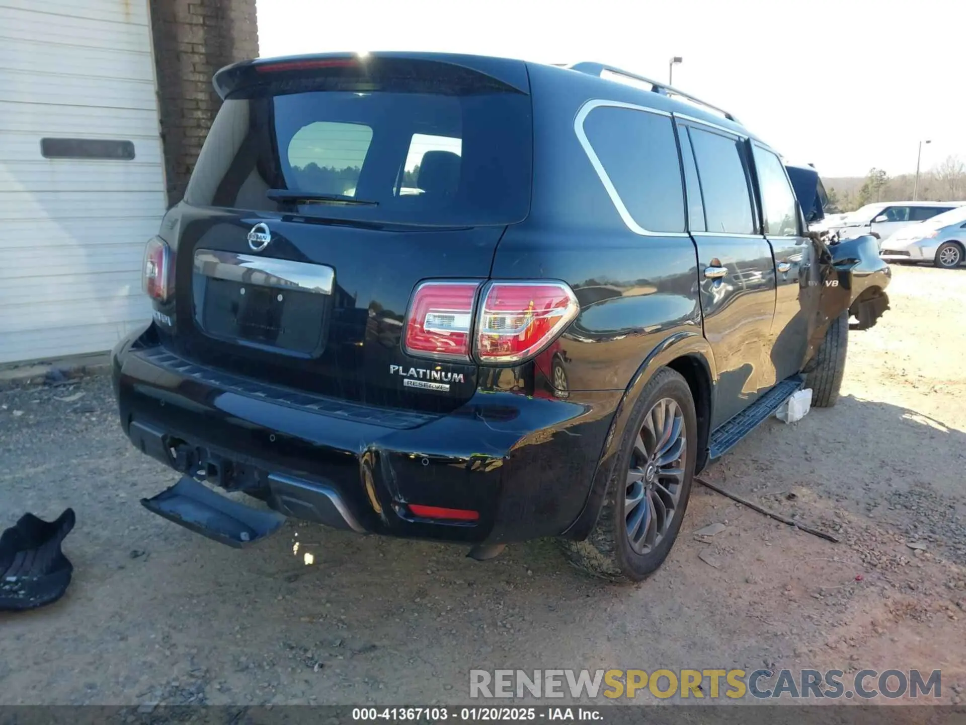 4 Photograph of a damaged car JN8AY2NF7L9360568 NISSAN ARMADA 2020