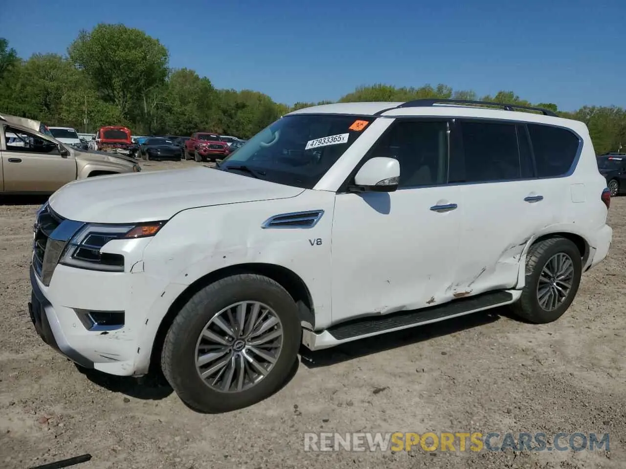 1 Photograph of a damaged car JN8AY2AC9M9147084 NISSAN ARMADA 2021