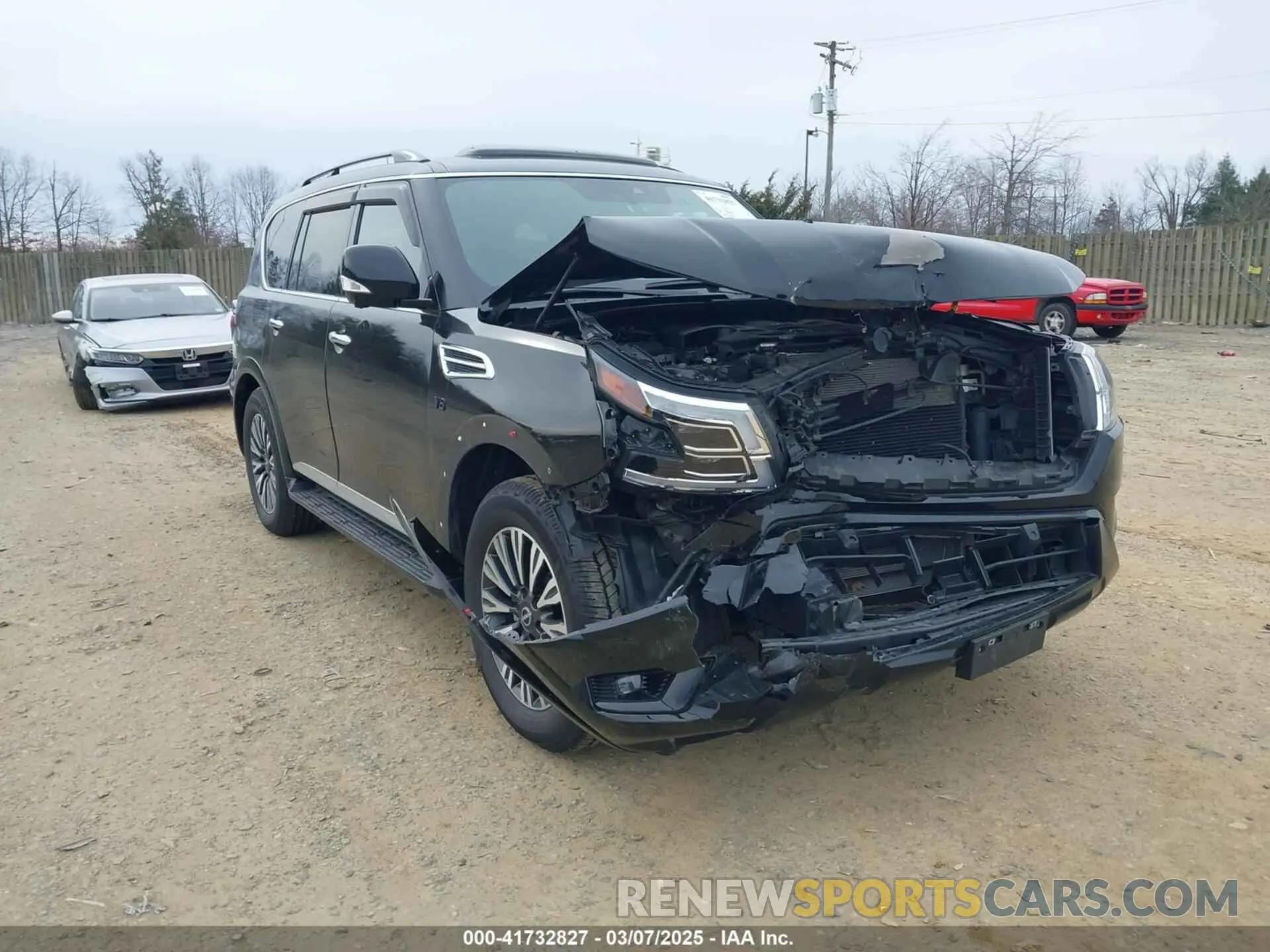 1 Photograph of a damaged car JN8AY2BB8M9790483 NISSAN ARMADA 2021