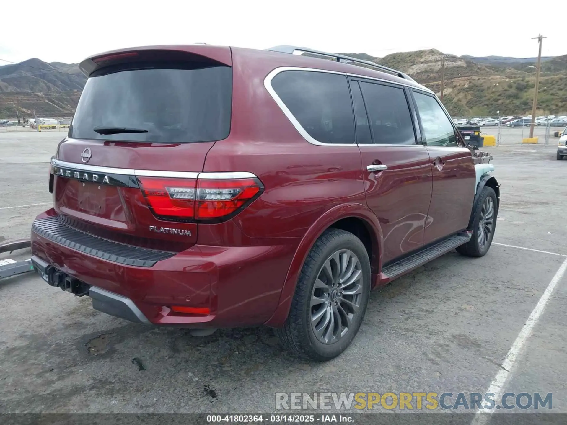 4 Photograph of a damaged car JN8AY2DA6M9373352 NISSAN ARMADA 2021