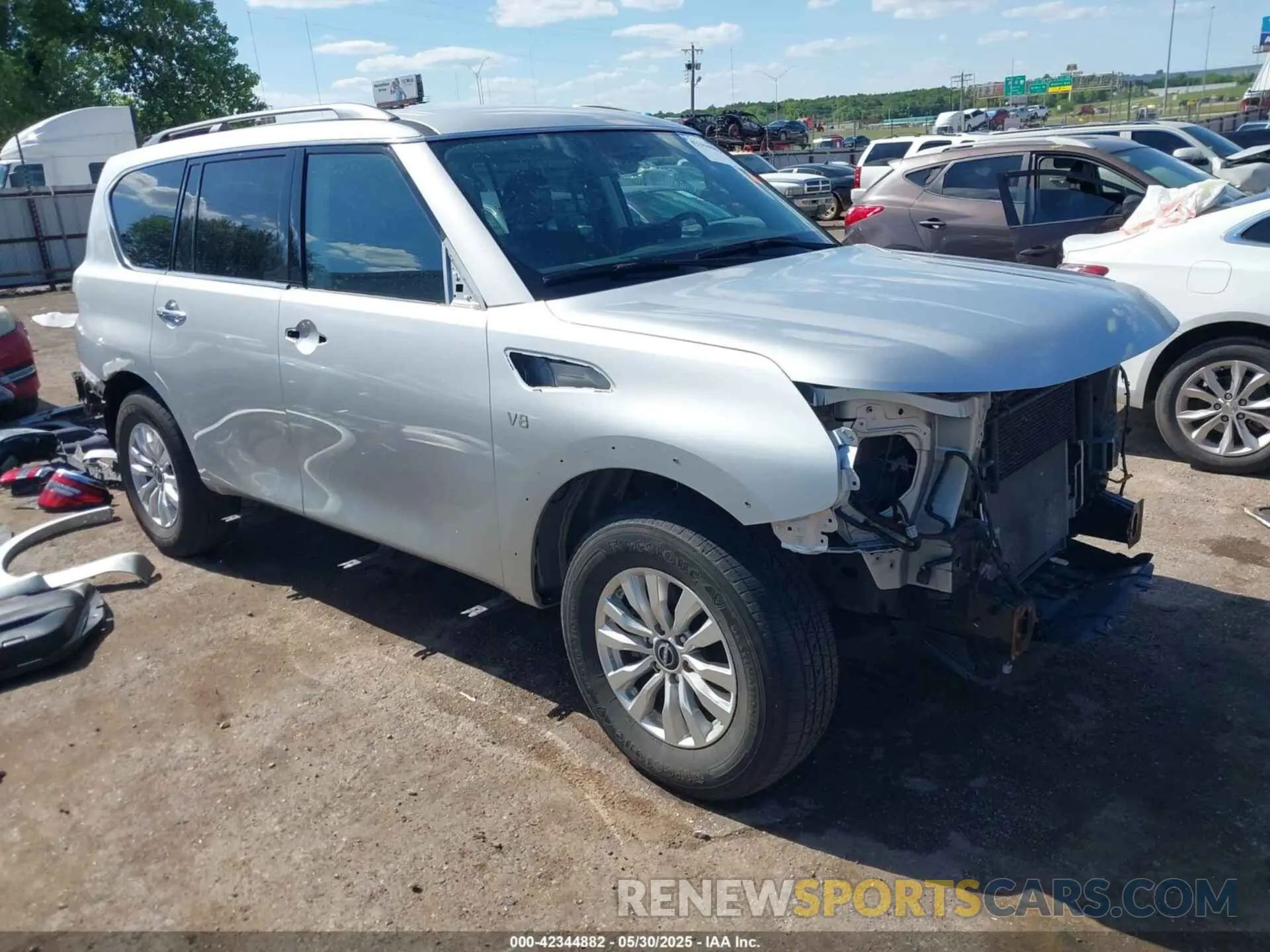 1 Photograph of a damaged car JN8AY2AD2N9677990 NISSAN ARMADA 2022