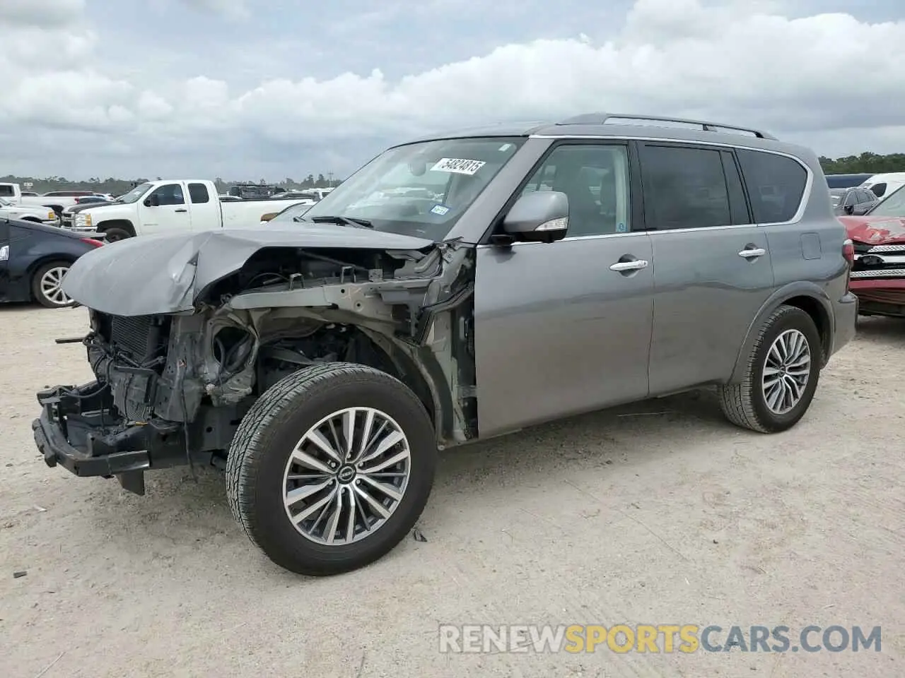 1 Photograph of a damaged car JN8AY2BAXN9393544 NISSAN ARMADA 2022
