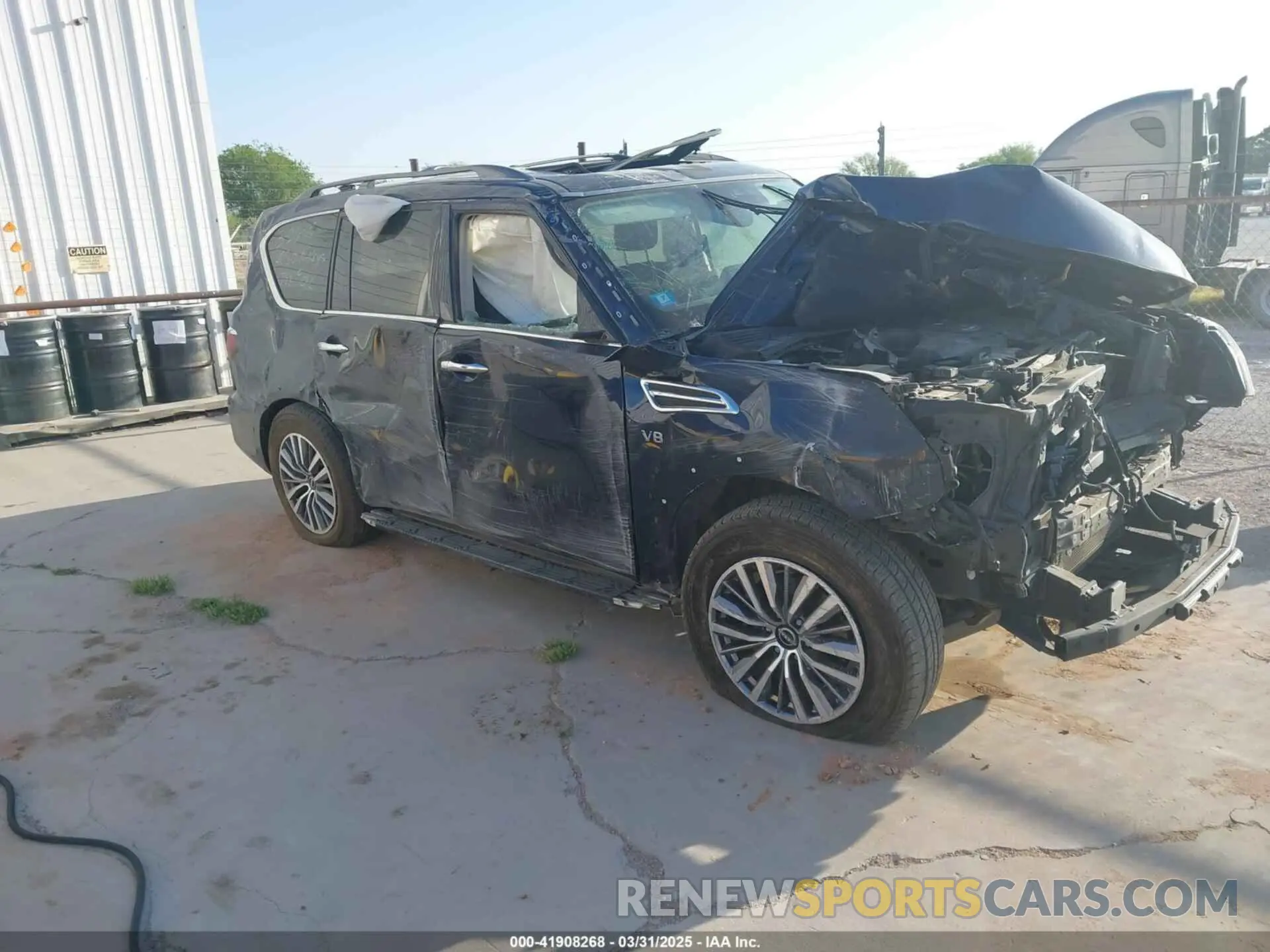 1 Photograph of a damaged car JN8AY2BC0N9162377 NISSAN ARMADA 2022