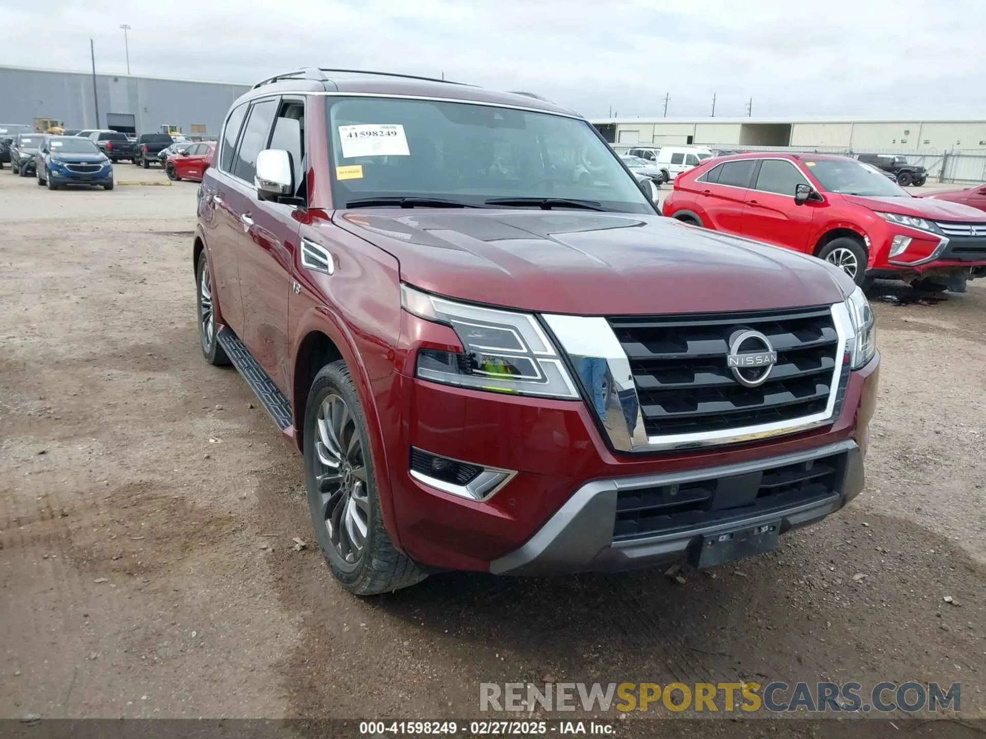 1 Photograph of a damaged car JN8AY2DA0N9390195 NISSAN ARMADA 2022