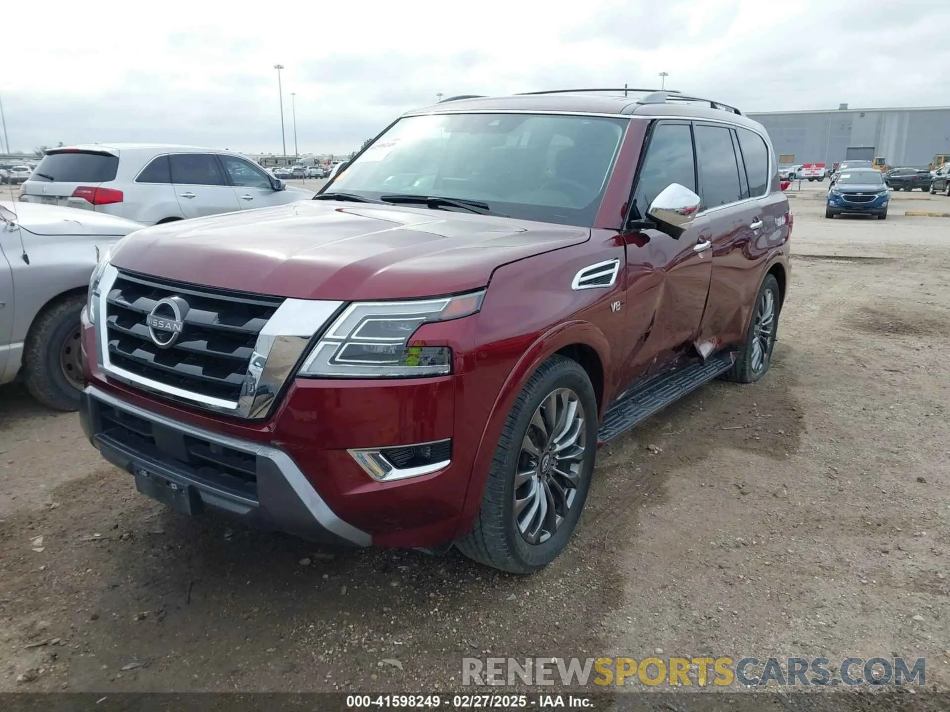 2 Photograph of a damaged car JN8AY2DA0N9390195 NISSAN ARMADA 2022
