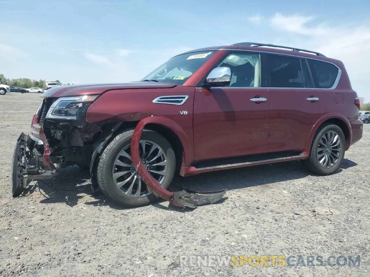 1 Photograph of a damaged car JN8AY2DB3N9810346 NISSAN ARMADA 2022