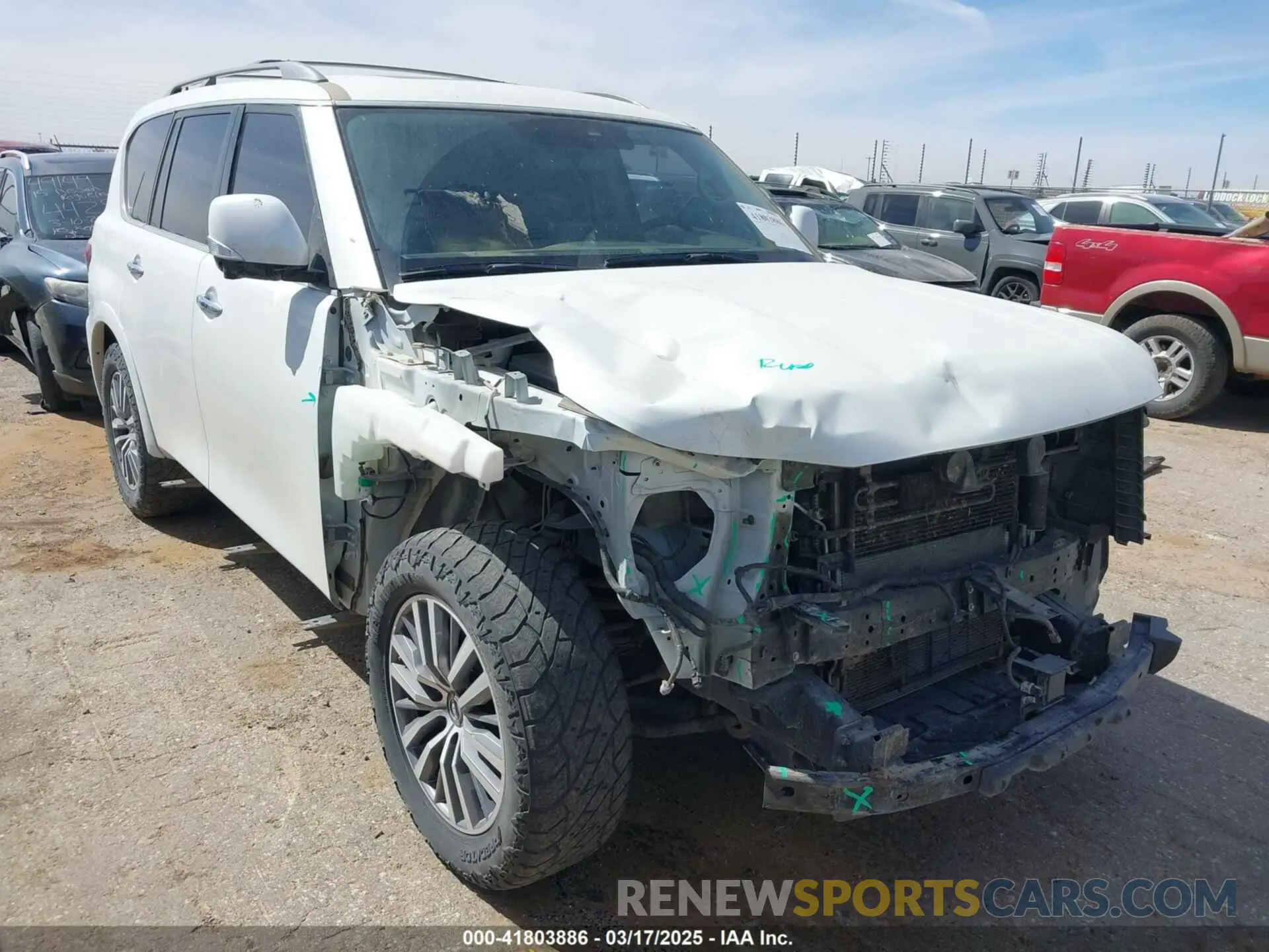 1 Photograph of a damaged car JN8AY2BA5P9405540 NISSAN ARMADA 2023