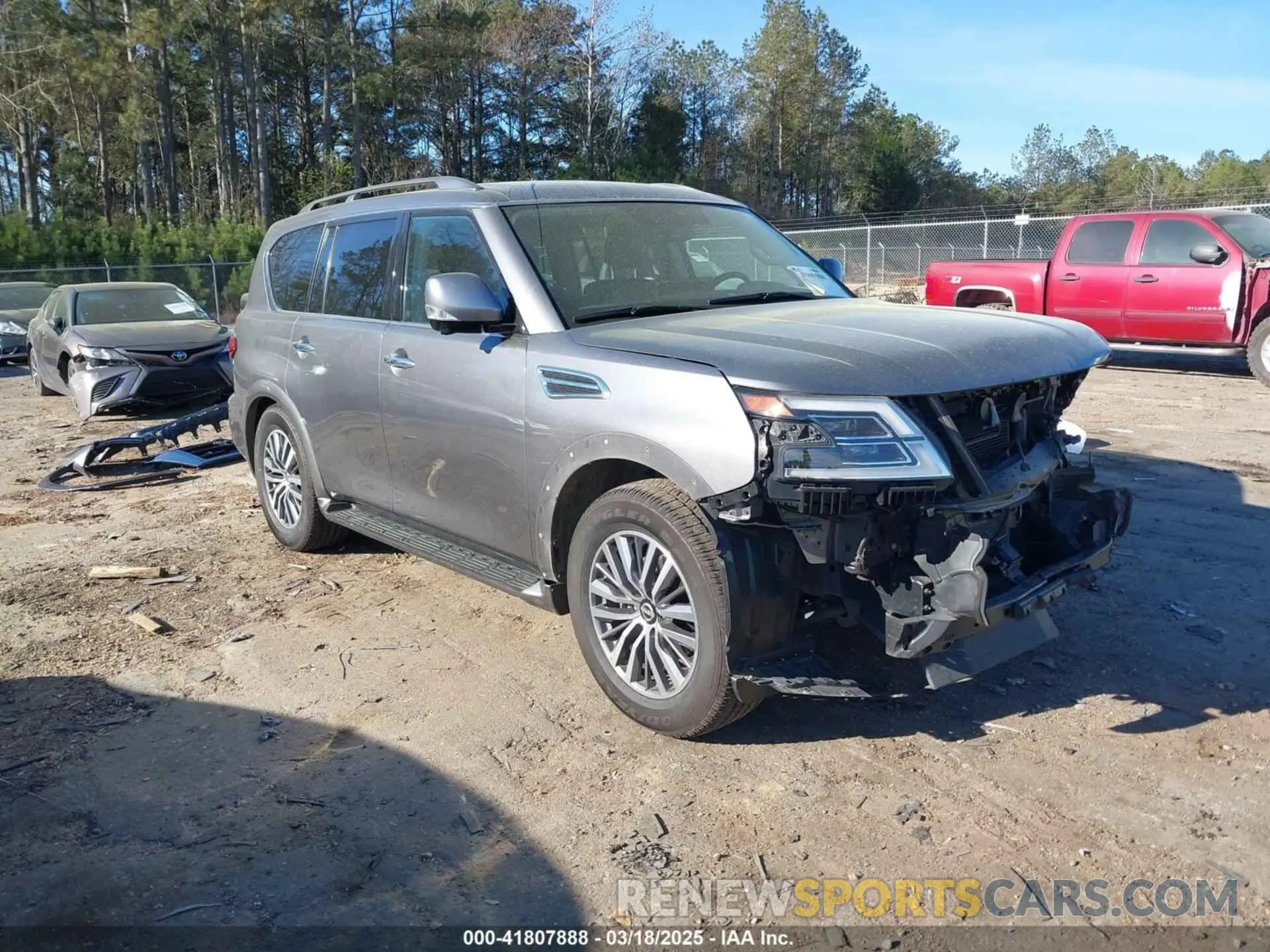 1 Photograph of a damaged car JN8AY2BA6P9402288 NISSAN ARMADA 2023