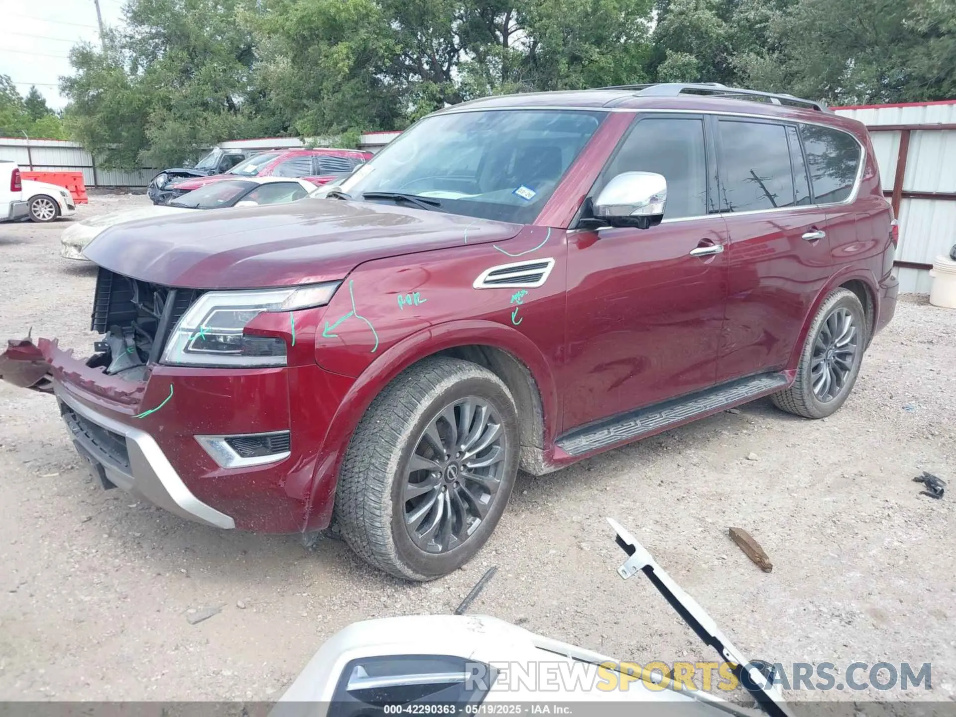 2 Photograph of a damaged car JN8AY2DA1P9401871 NISSAN ARMADA 2023