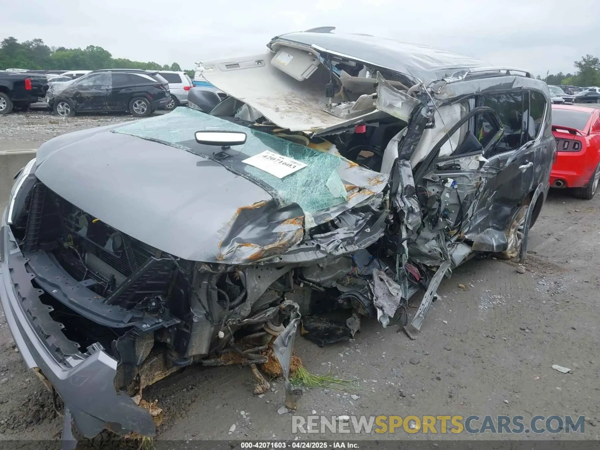 2 Photograph of a damaged car JN8AY2AC0R9196018 NISSAN ARMADA 2024