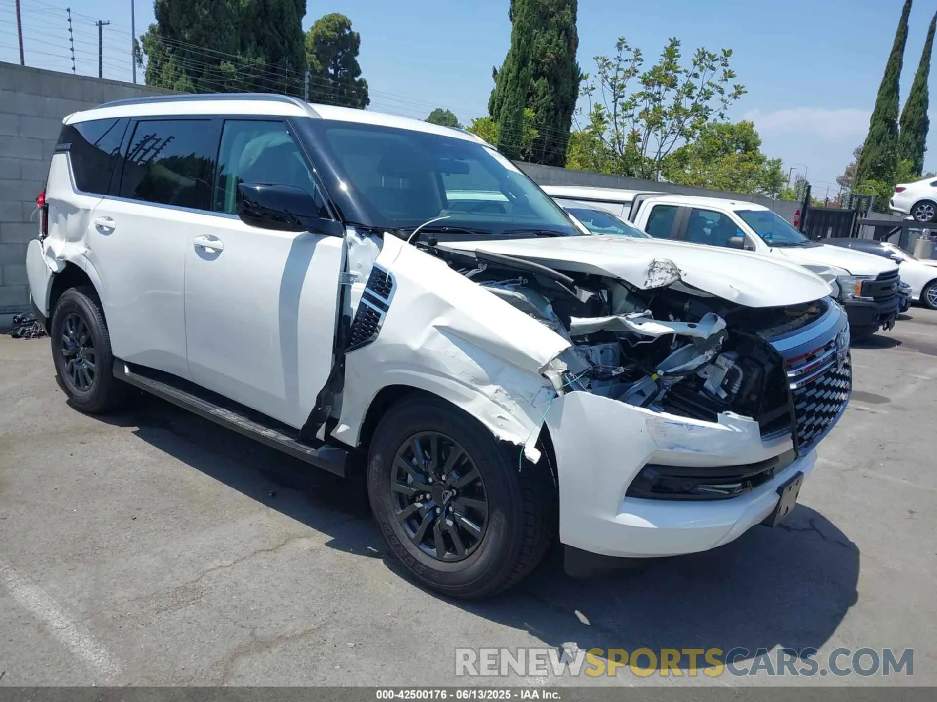 1 Photograph of a damaged car JN8AY3AD2S9301095 NISSAN ARMADA 2025