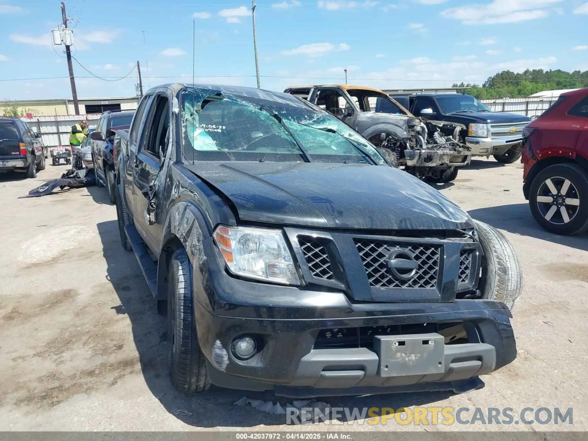 1 Photograph of a damaged car 1N6AD0ER0KN783985 NISSAN FRONTIER 2019