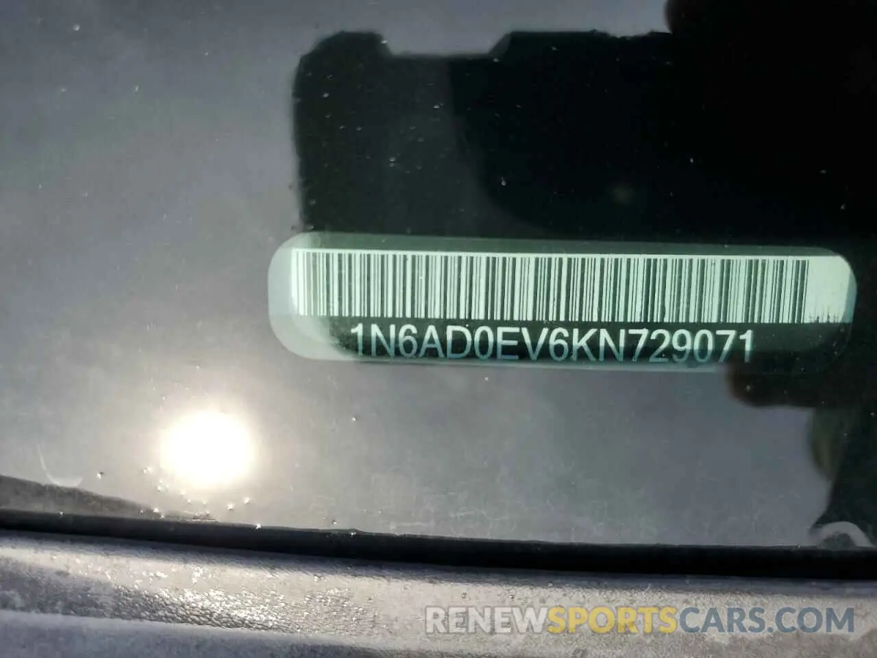 12 Photograph of a damaged car 1N6AD0EV6KN729071 NISSAN FRONTIER 2019