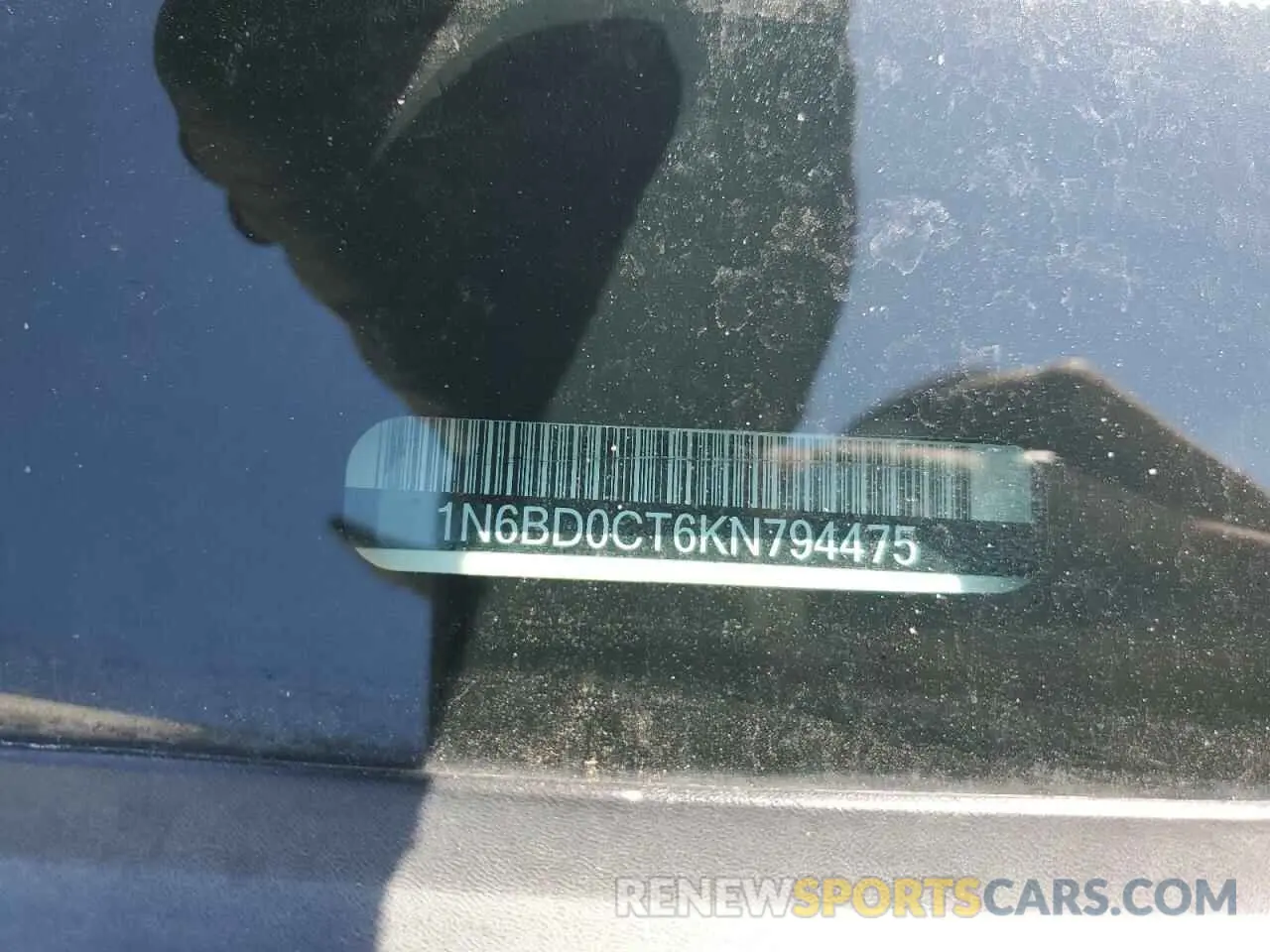 12 Photograph of a damaged car 1N6BD0CT6KN794475 NISSAN FRONTIER 2019