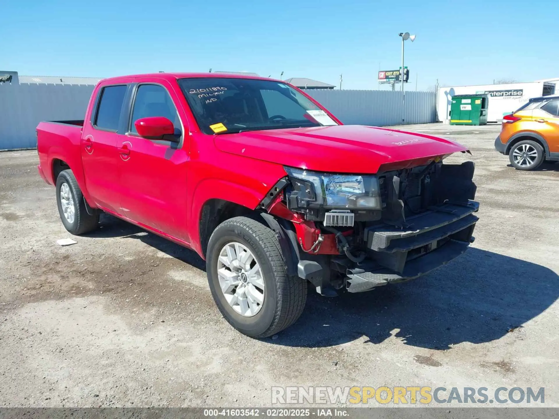 1 Photograph of a damaged car 1N6ED1EJ3NN612086 NISSAN FRONTIER 2022