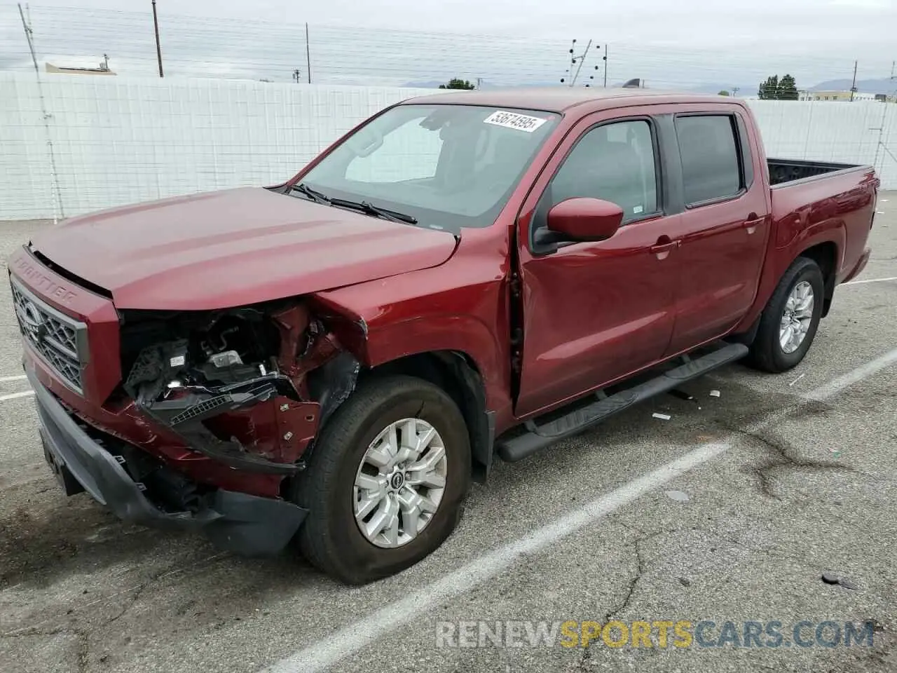 1 Photograph of a damaged car 1N6ED1EJ4NN654640 NISSAN FRONTIER 2022