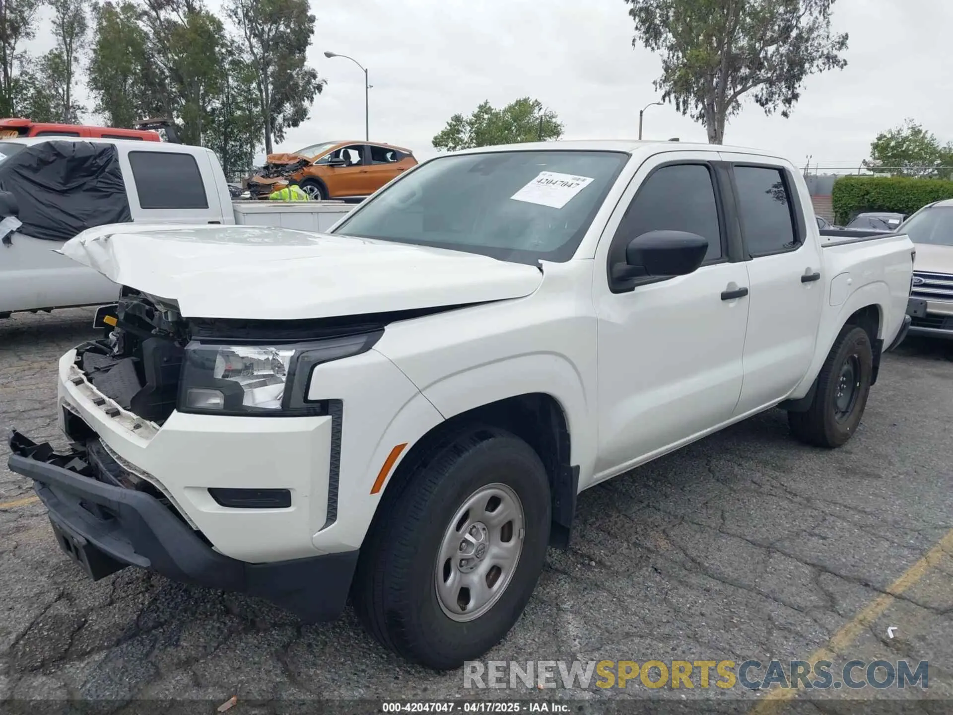 2 Photograph of a damaged car 1N6ED1EJ7NN608316 NISSAN FRONTIER 2022