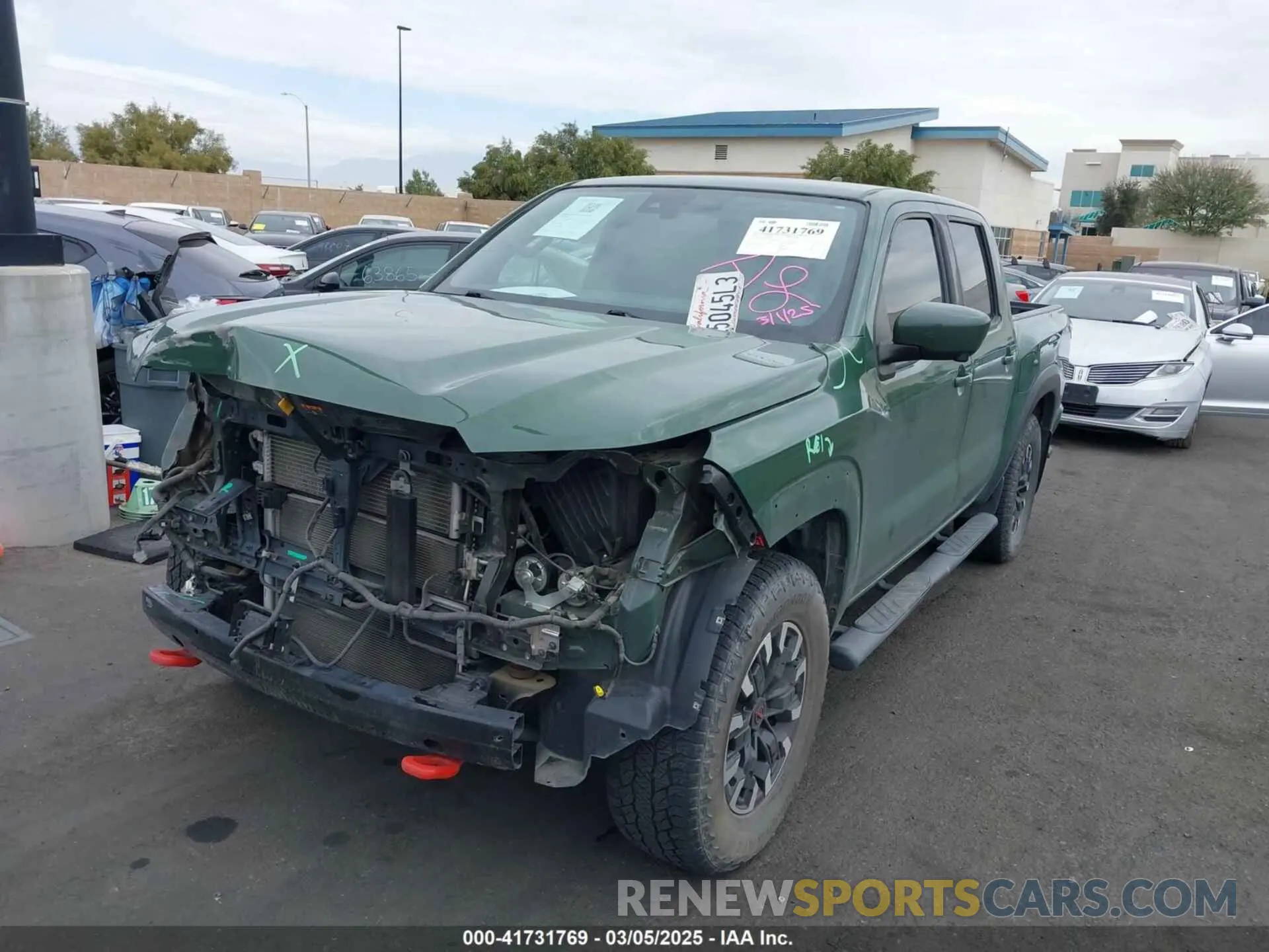 2 Photograph of a damaged car 1N6ED1EJ9NN644248 NISSAN FRONTIER 2022