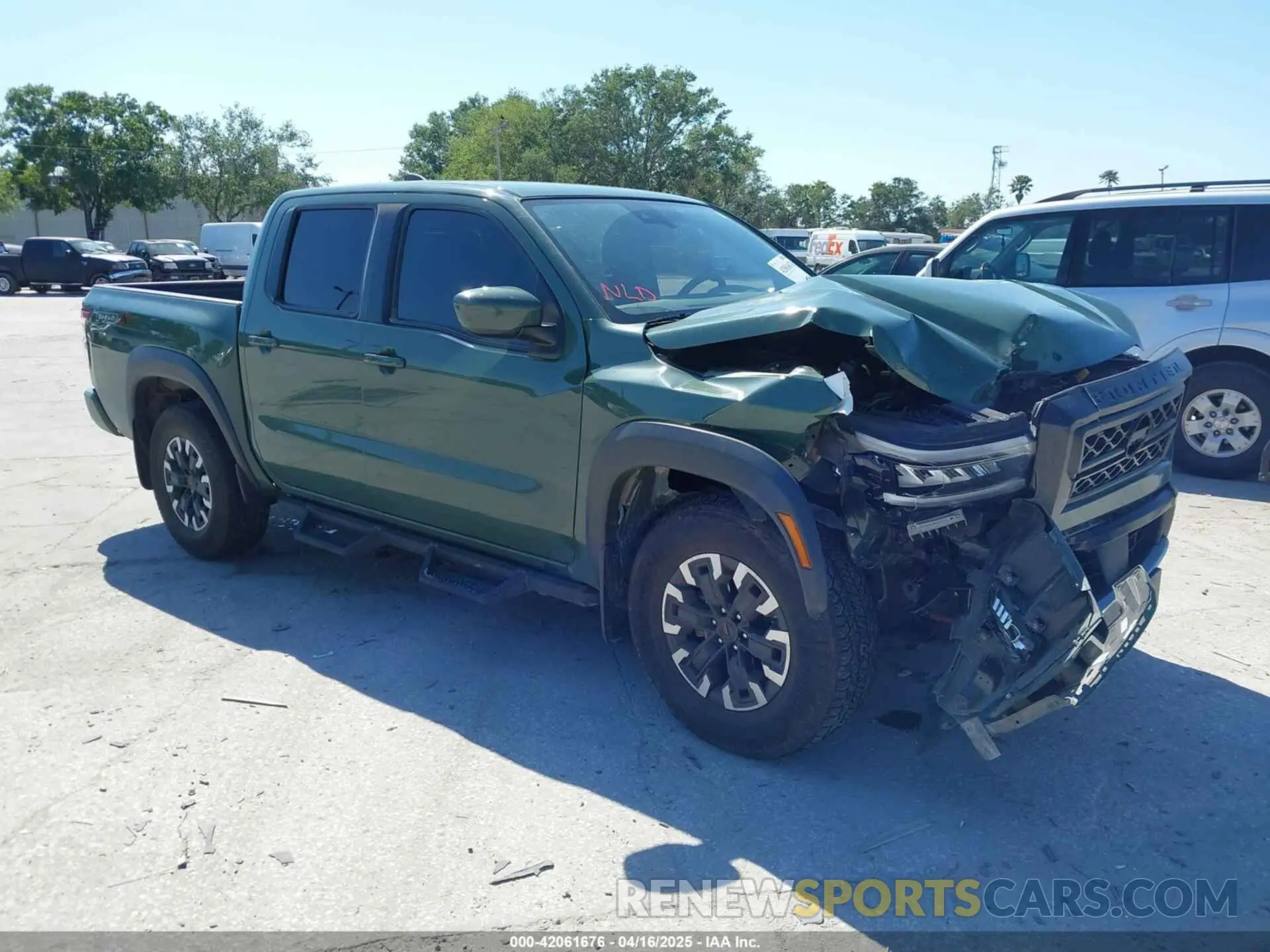 1 Photograph of a damaged car 1N6ED1EJ2PN620439 NISSAN FRONTIER 2023