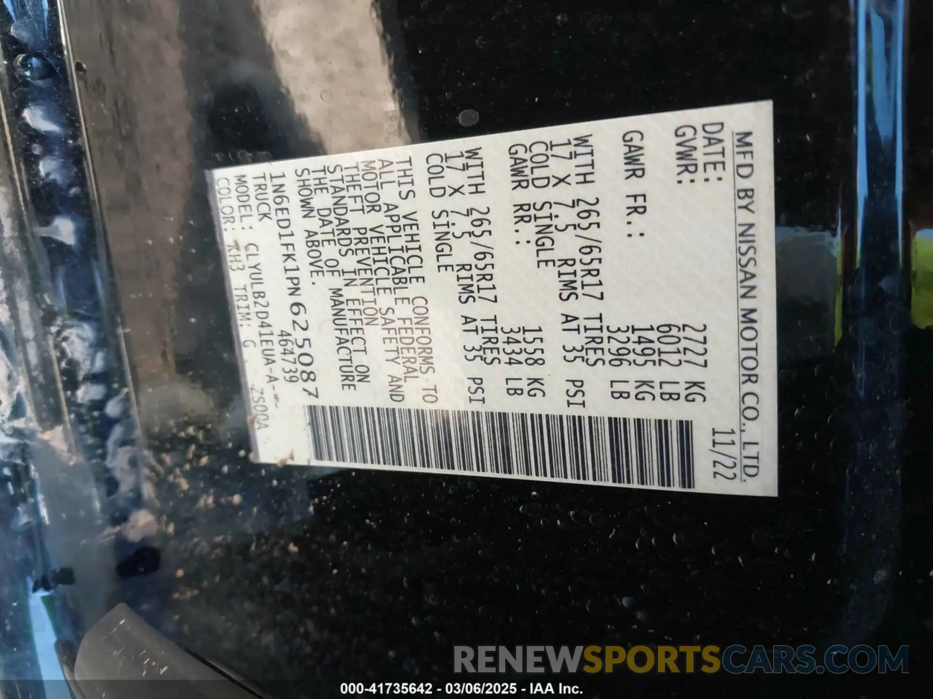 9 Photograph of a damaged car 1N6ED1FK1PN625087 NISSAN FRONTIER 2023