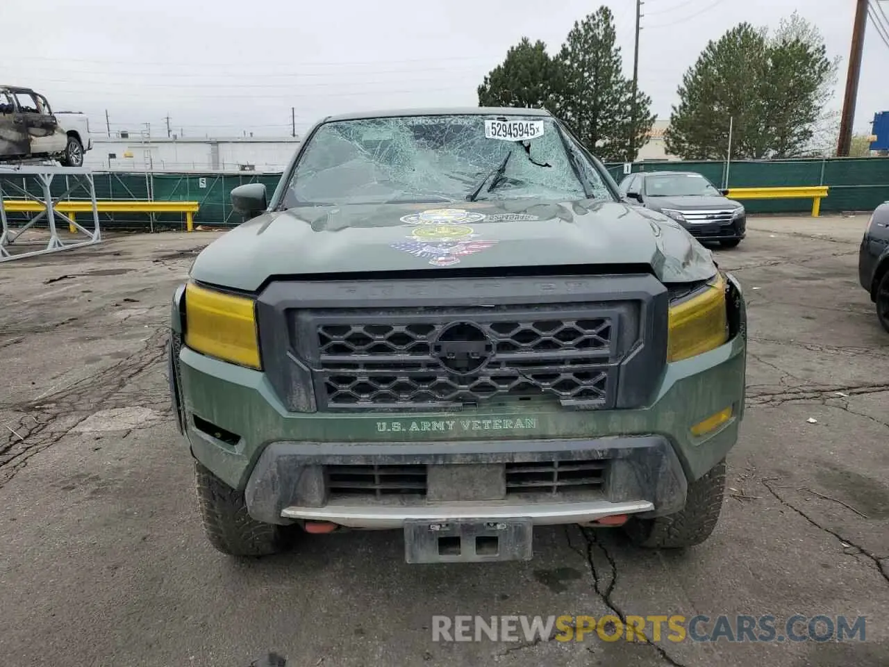 5 Photograph of a damaged car 1N6ED1EK9RN623429 NISSAN FRONTIER 2024