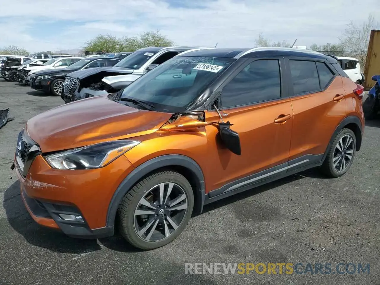 1 Photograph of a damaged car 3N1CP5CU3KL562052 NISSAN KICKS 2019