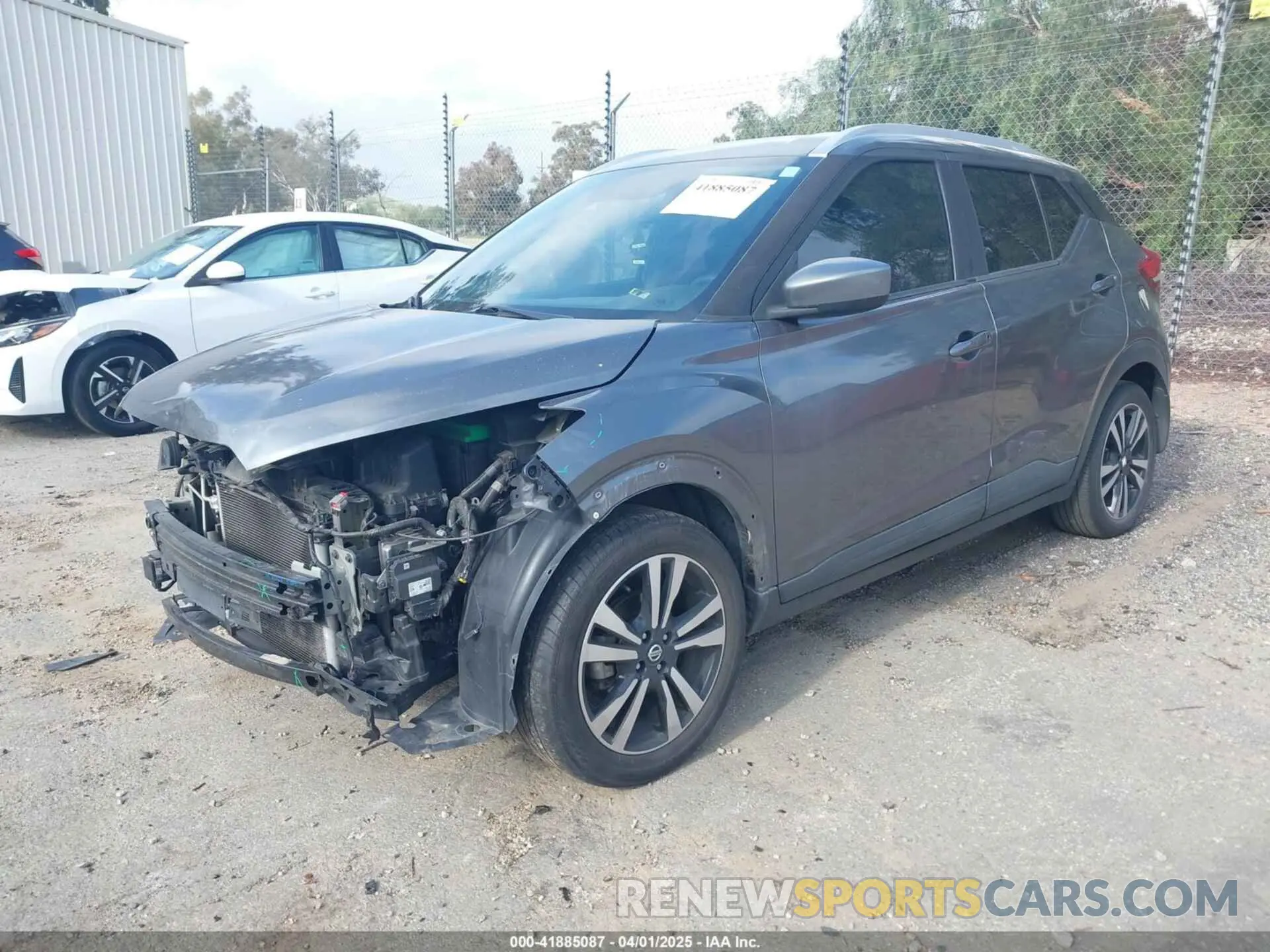 2 Photograph of a damaged car 3N1CP5CU9KL483310 NISSAN KICKS 2019