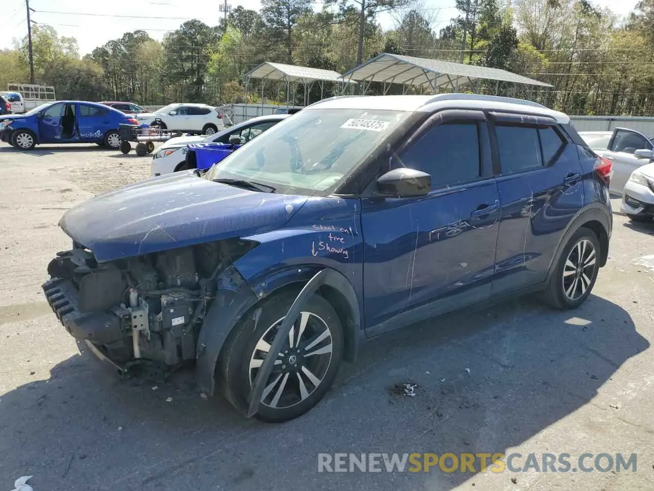 1 Photograph of a damaged car 3N1CP5CU9KL528410 NISSAN KICKS 2019