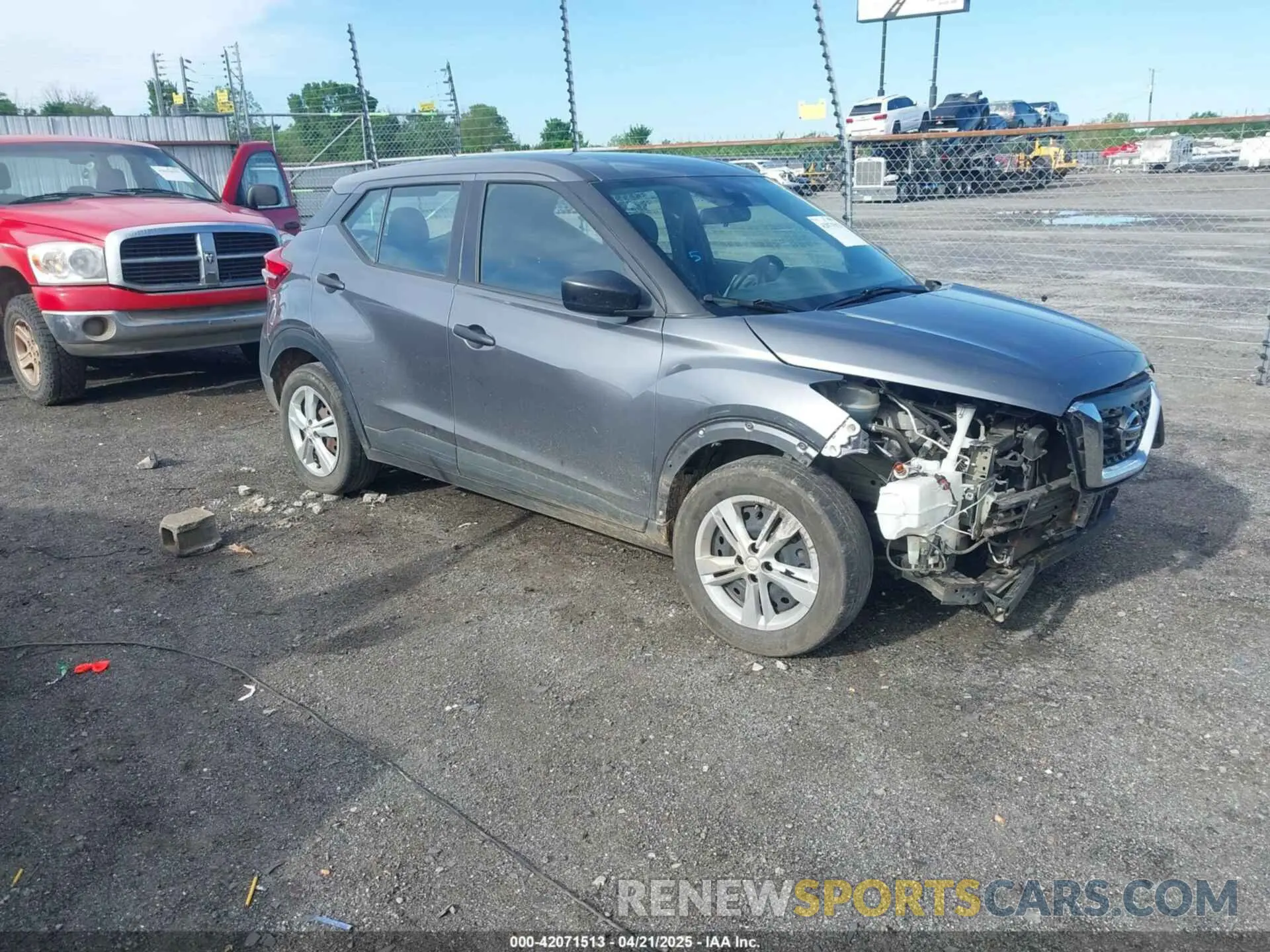 1 Photograph of a damaged car 3N1CP5BV1LL544239 NISSAN KICKS 2020