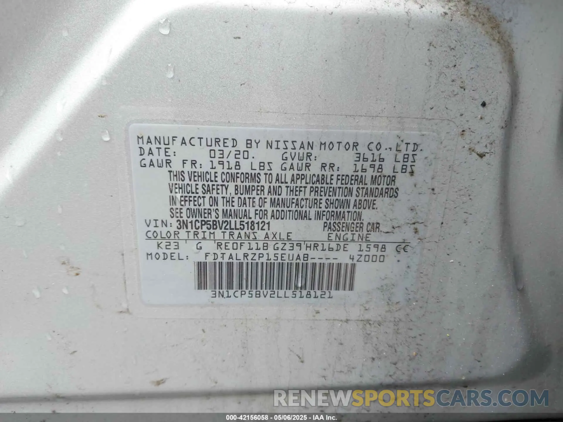 9 Photograph of a damaged car 3N1CP5BV2LL518121 NISSAN KICKS 2020