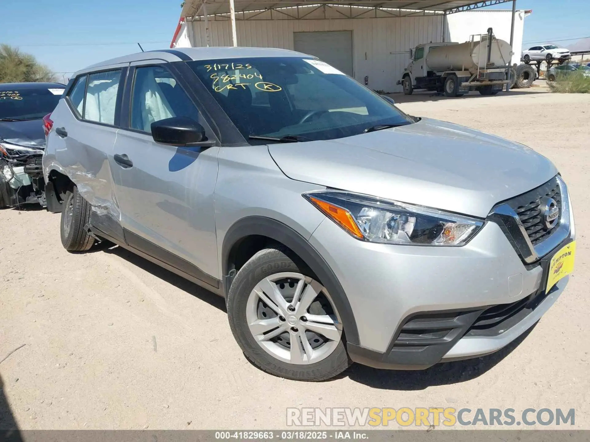 1 Photograph of a damaged car 3N1CP5BV2LL524100 NISSAN KICKS 2020
